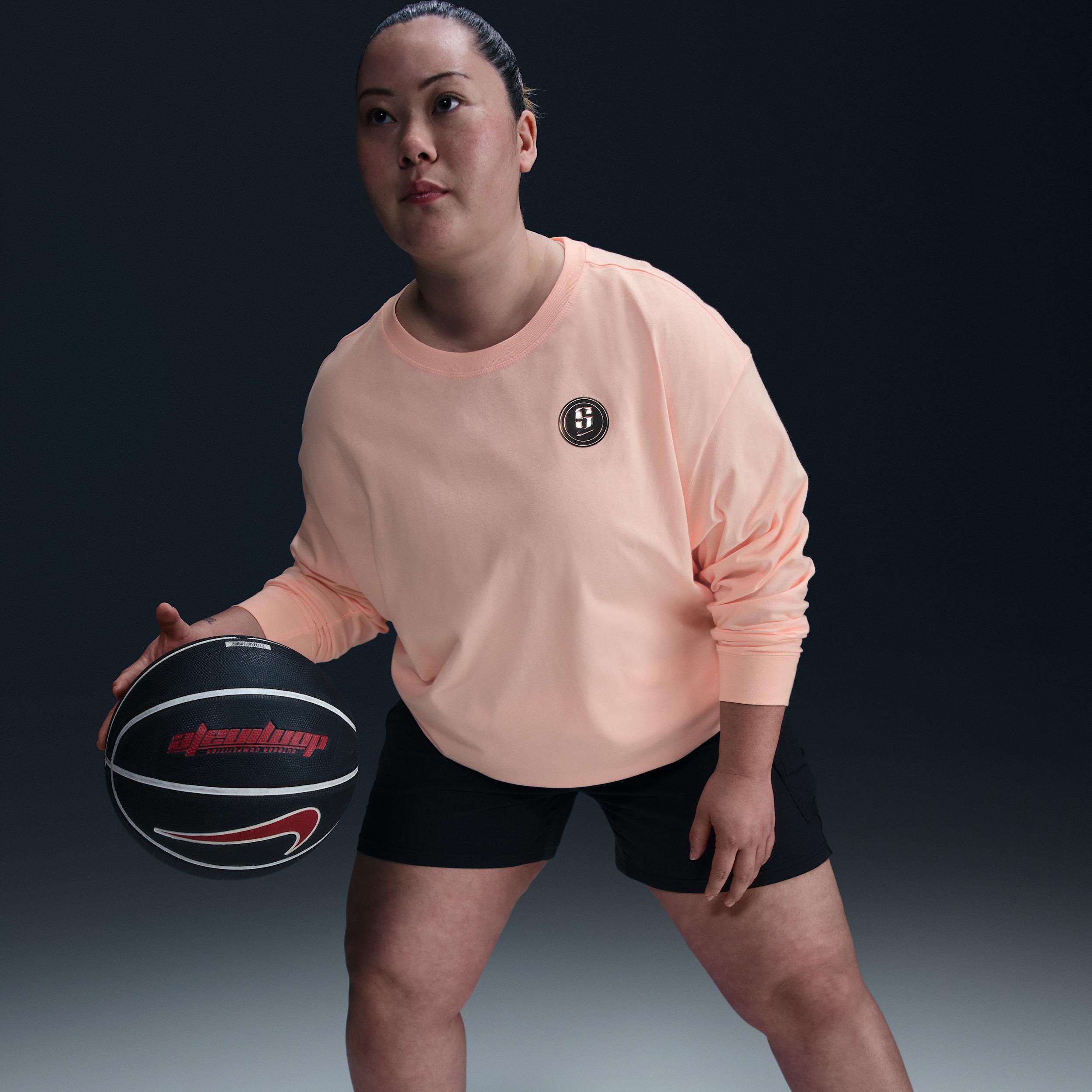 Nike Womens Sabrina Long-Sleeve Basketball T-Shirt (Plus Size) Product Image