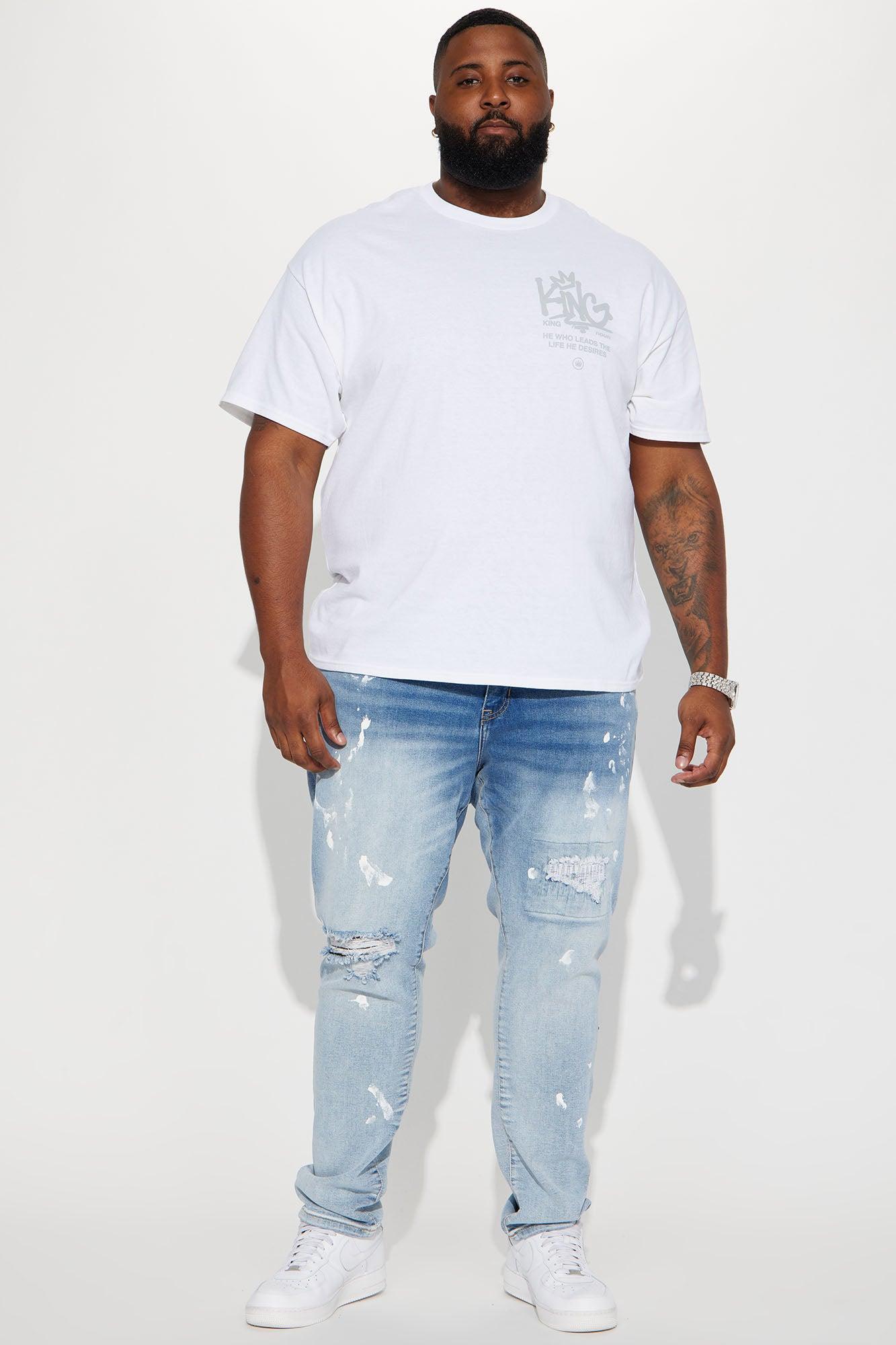 Crown Him King Short Sleeve Tee - White Product Image
