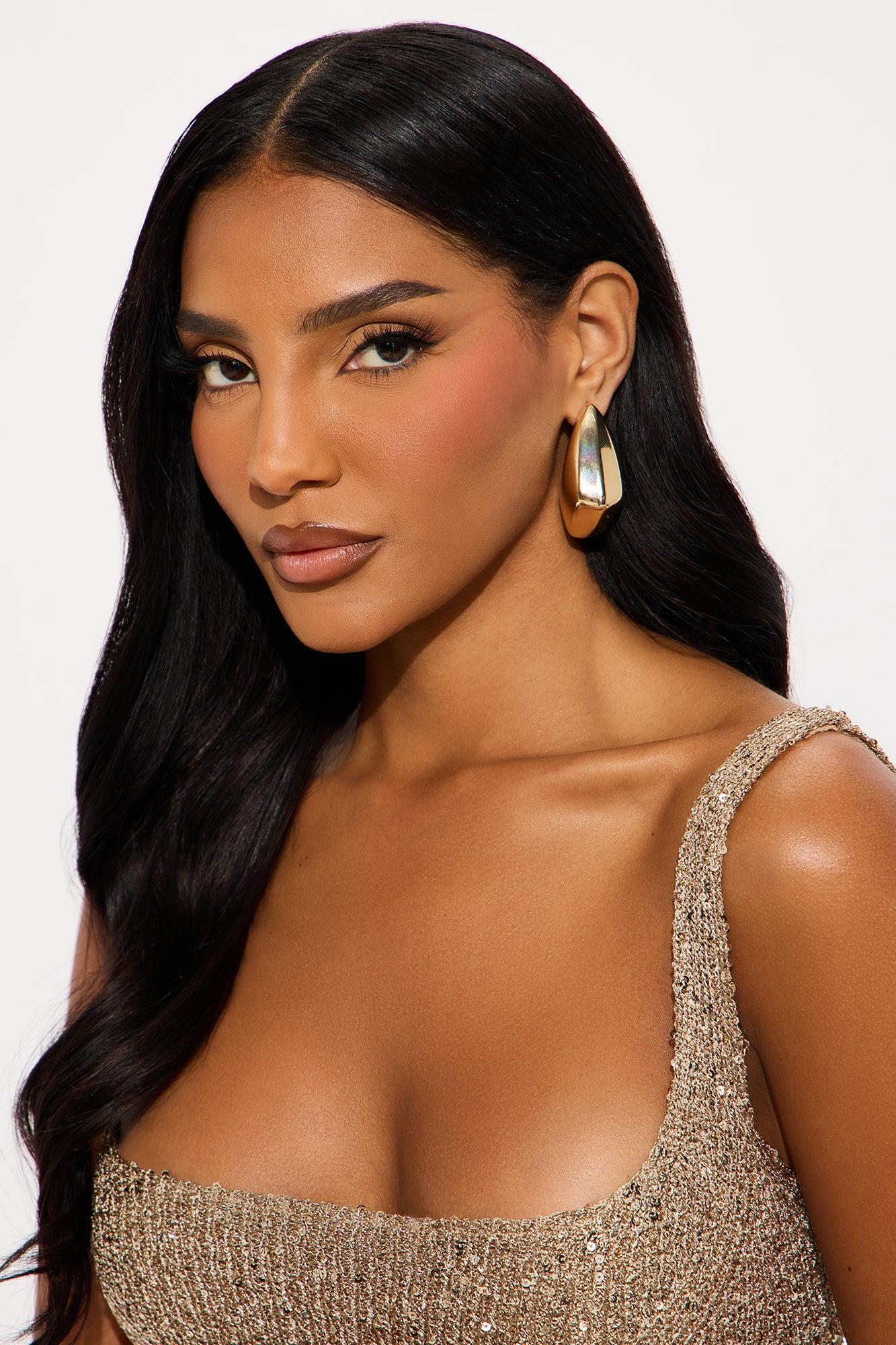 Future Feels Drop Earrings - Gold Female Product Image