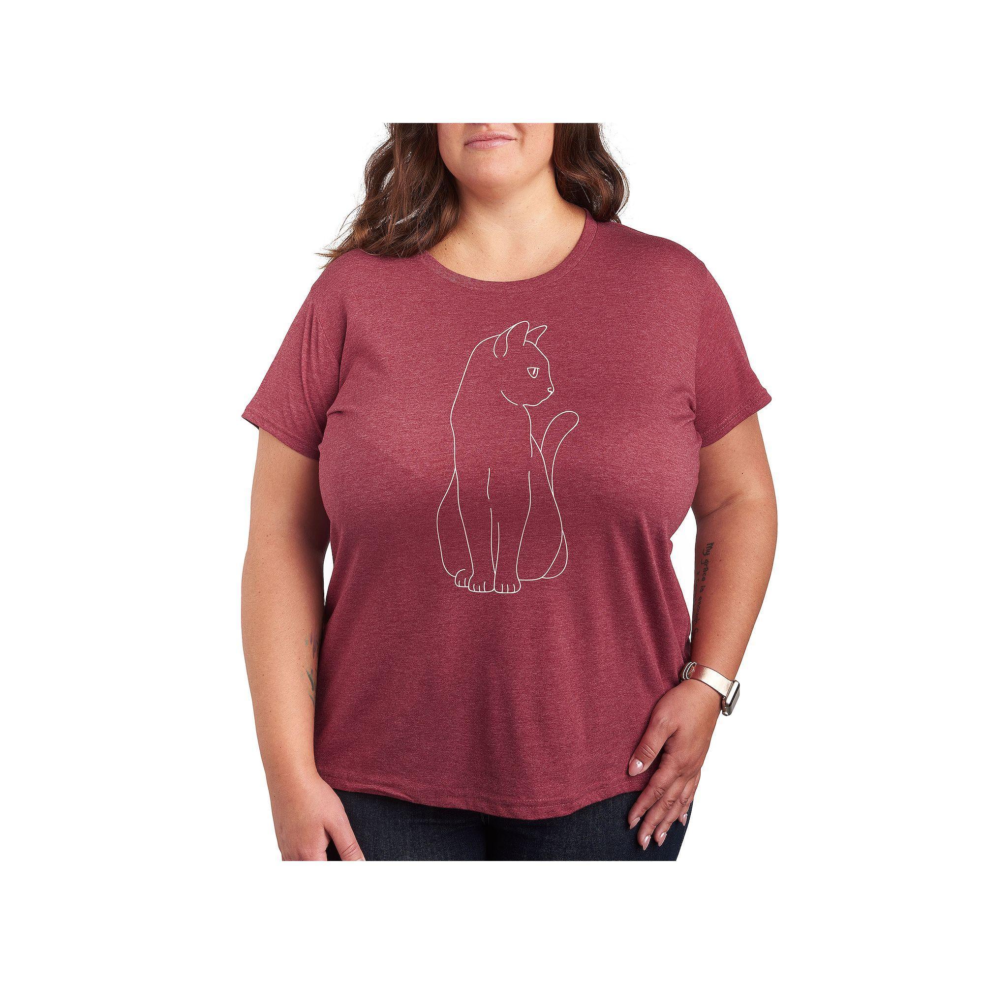 Plus Dr. Seuss The Grinch Ew People Graphic Tee, Women's, Size: 2XL, Grey Dark Red Product Image