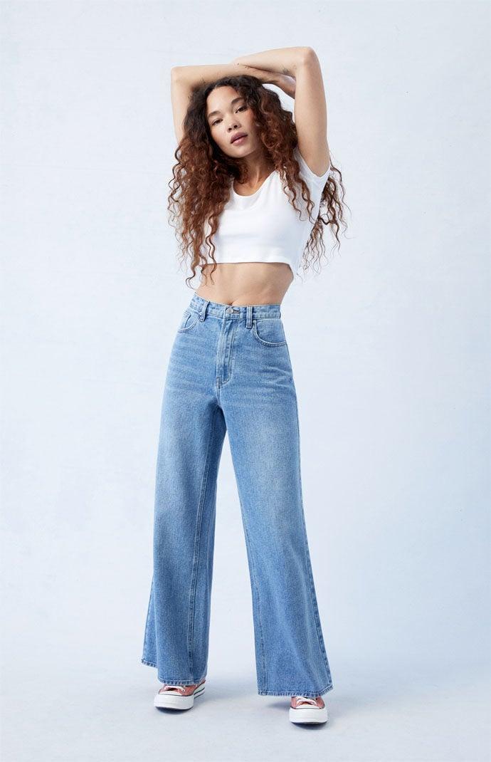 Womens Nora Wide Leg Jeans - Product Image