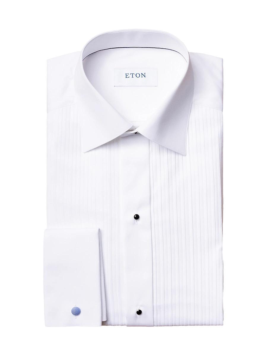 Mens Slim-Fit Plisse Tuxedo Shirt Product Image