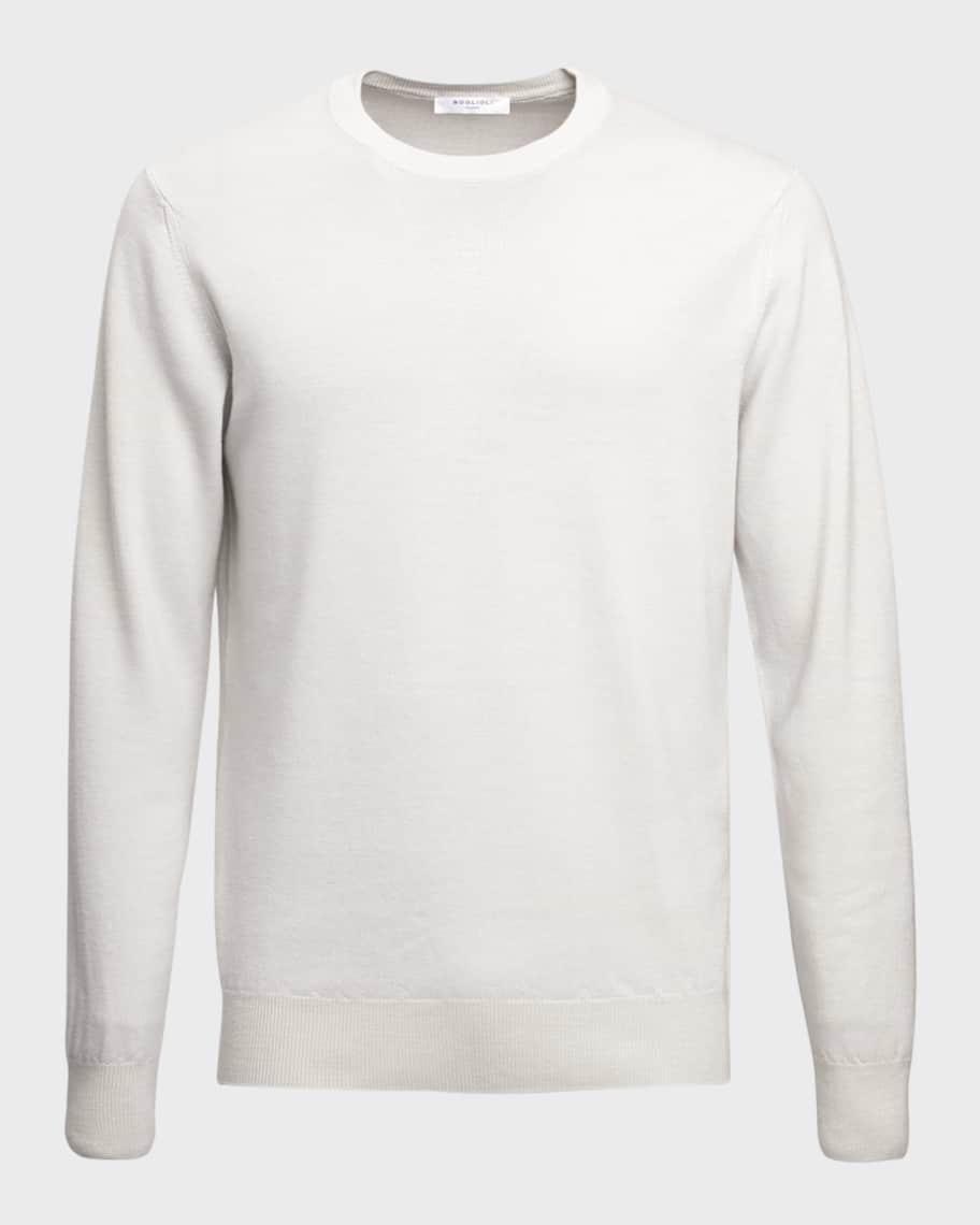 Mens Garment-Dyed Wool Sweater Product Image