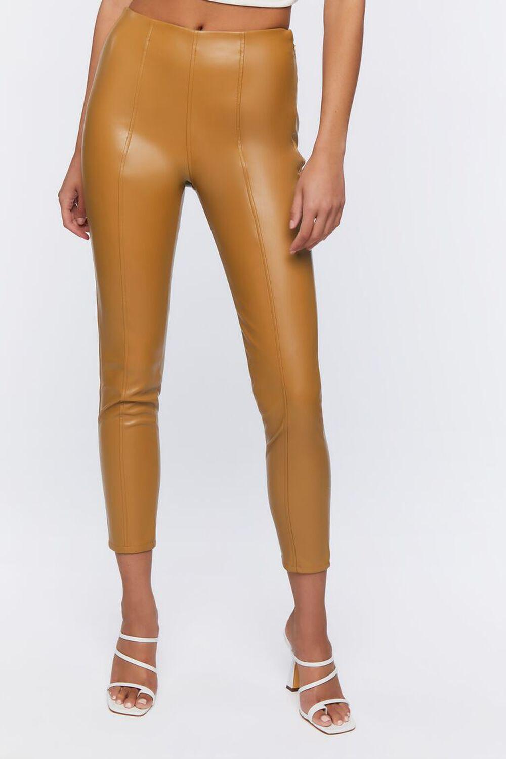 Faux Leather Ankle Pants | Forever 21 Product Image