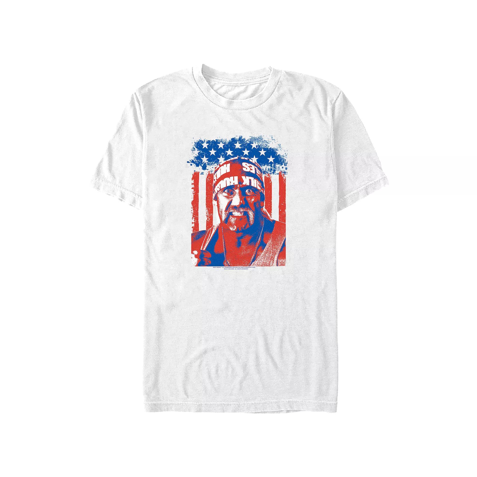 Big & Tall WWE Hulk Hogan Patriotic Phyton Graphic Tee, Men's, Size: 3XB, White Product Image