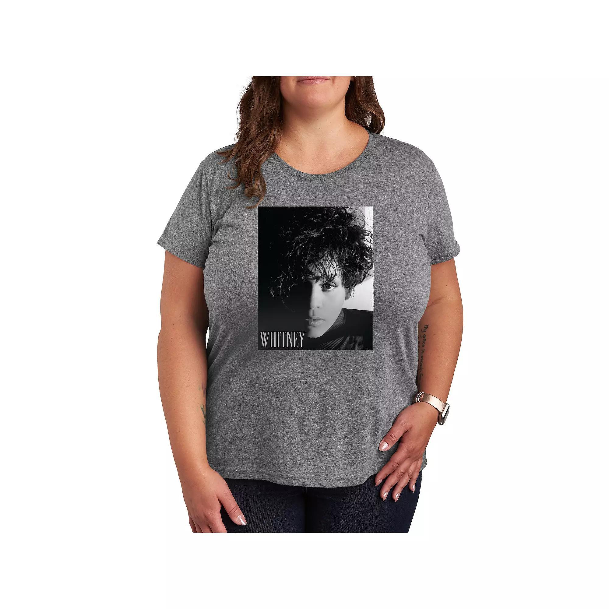 Plus Whitney Houston Box Graphic Tee, Womens Product Image