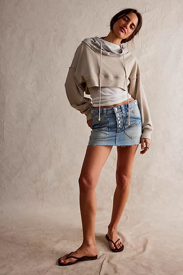 Izzie Denim Mini Skirt Product Image