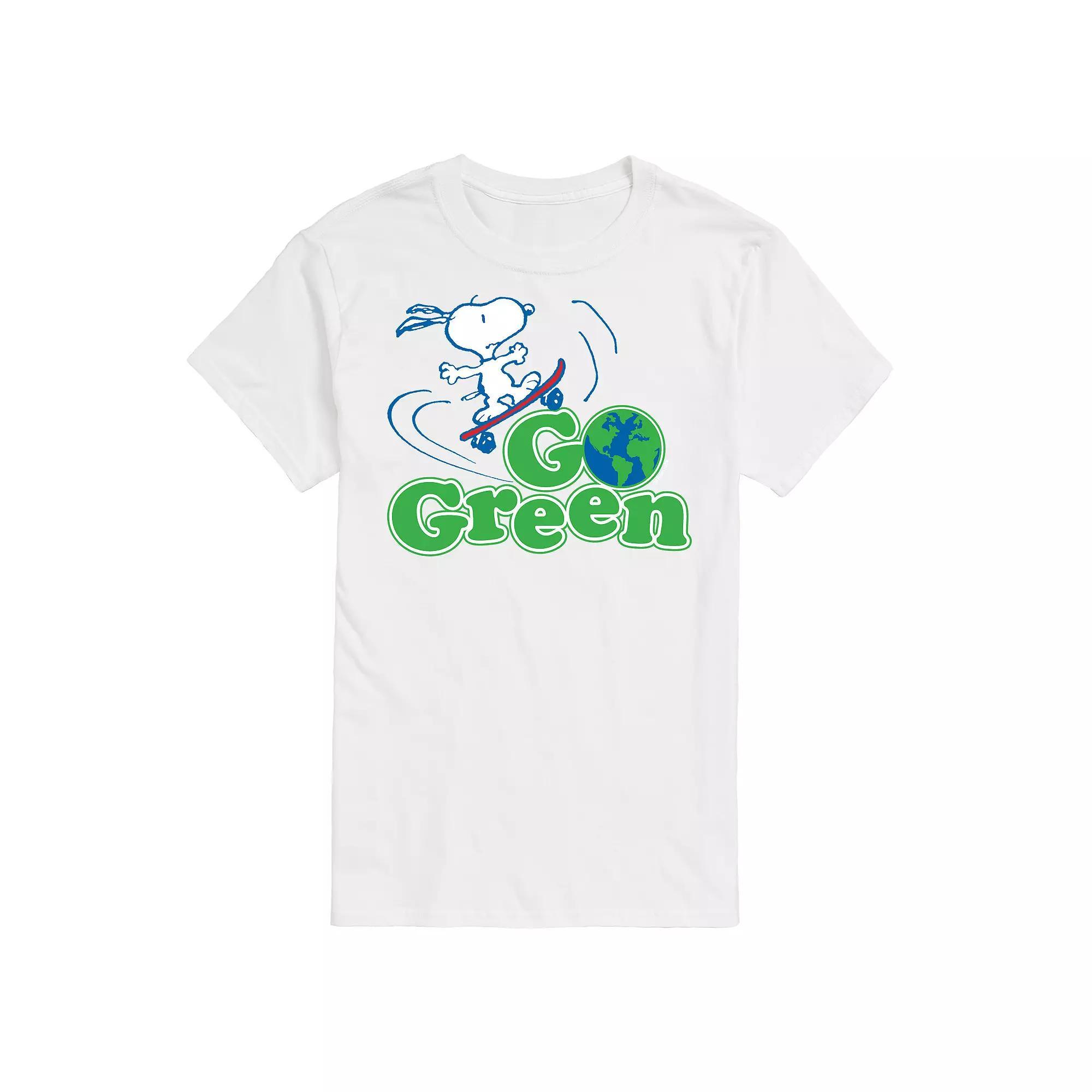 Mens Peanuts Go Green Tee Product Image