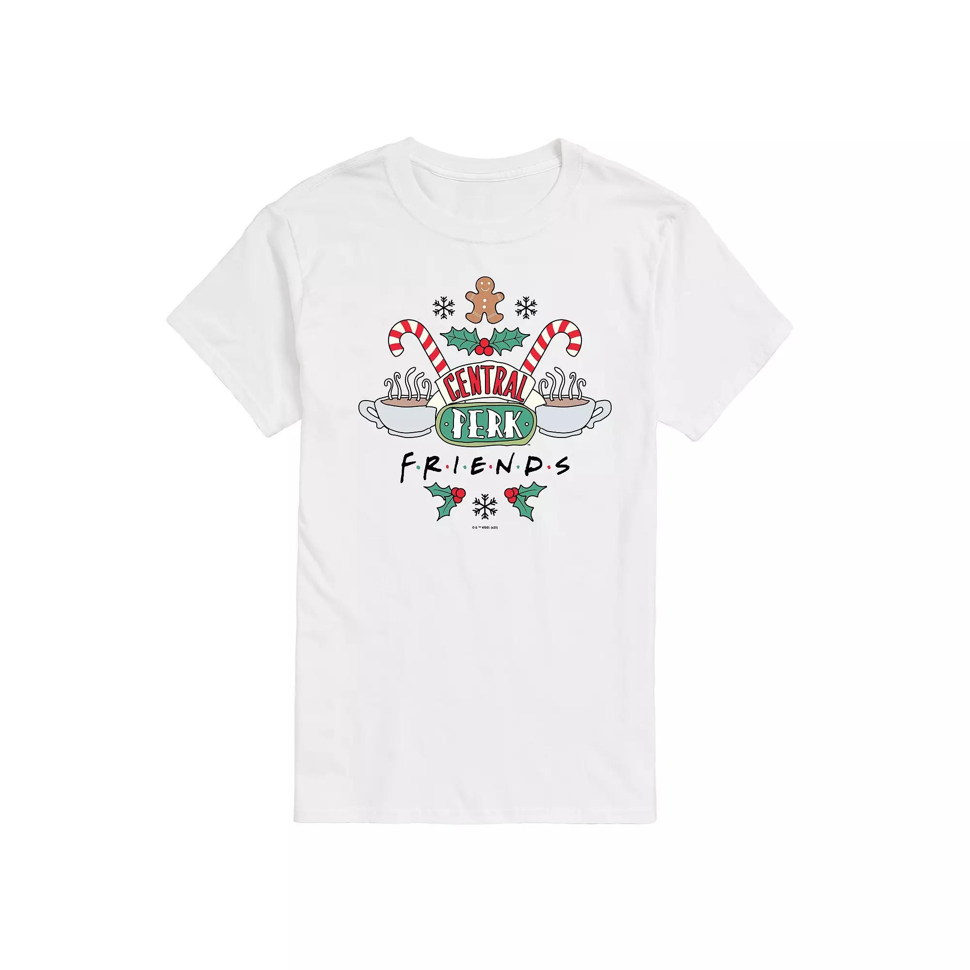 Mens Friends Holiday Central Perk Graphic Tee Product Image