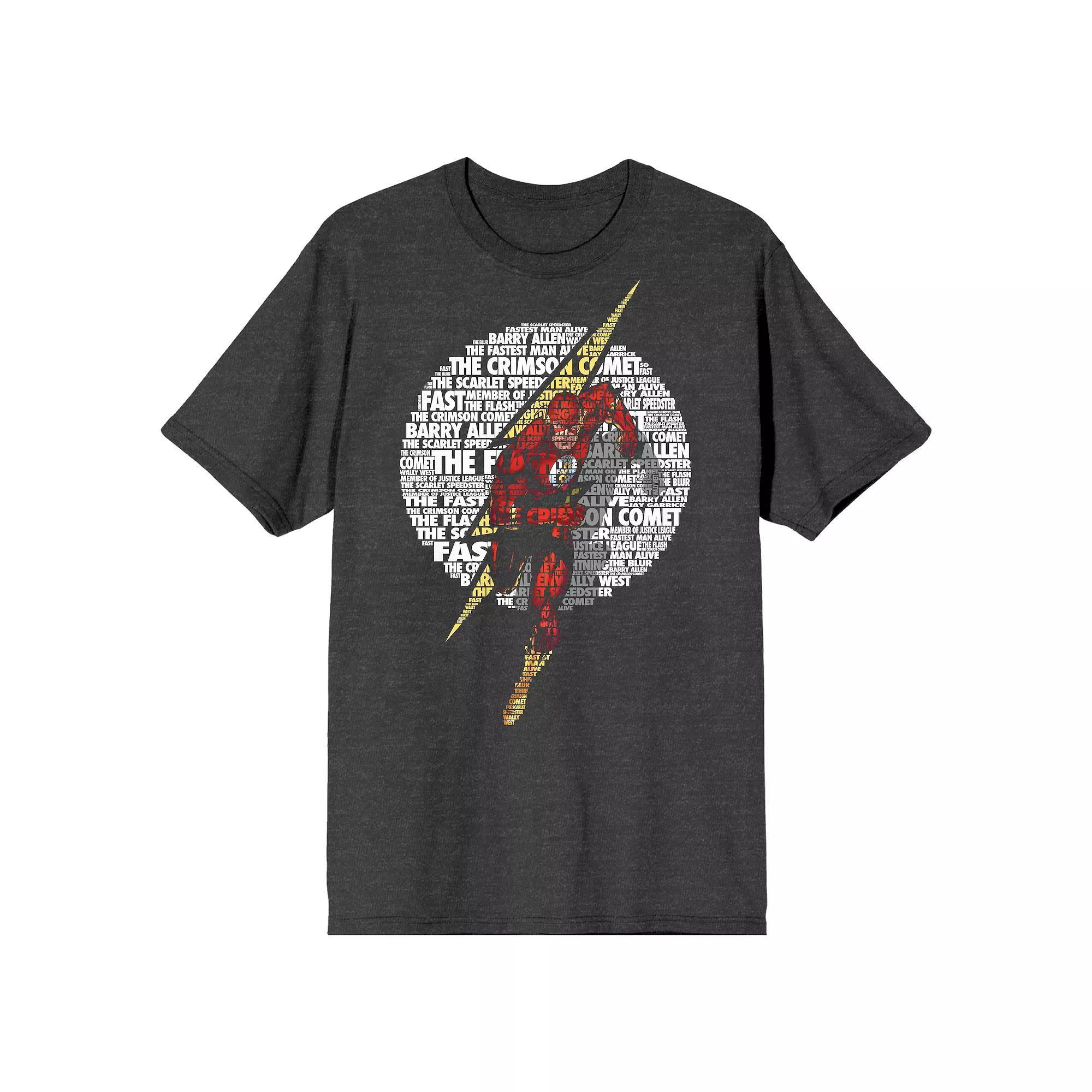 Men's DC Comics The Crimson Comet Flash Tee, Size: Medium, Grey Product Image