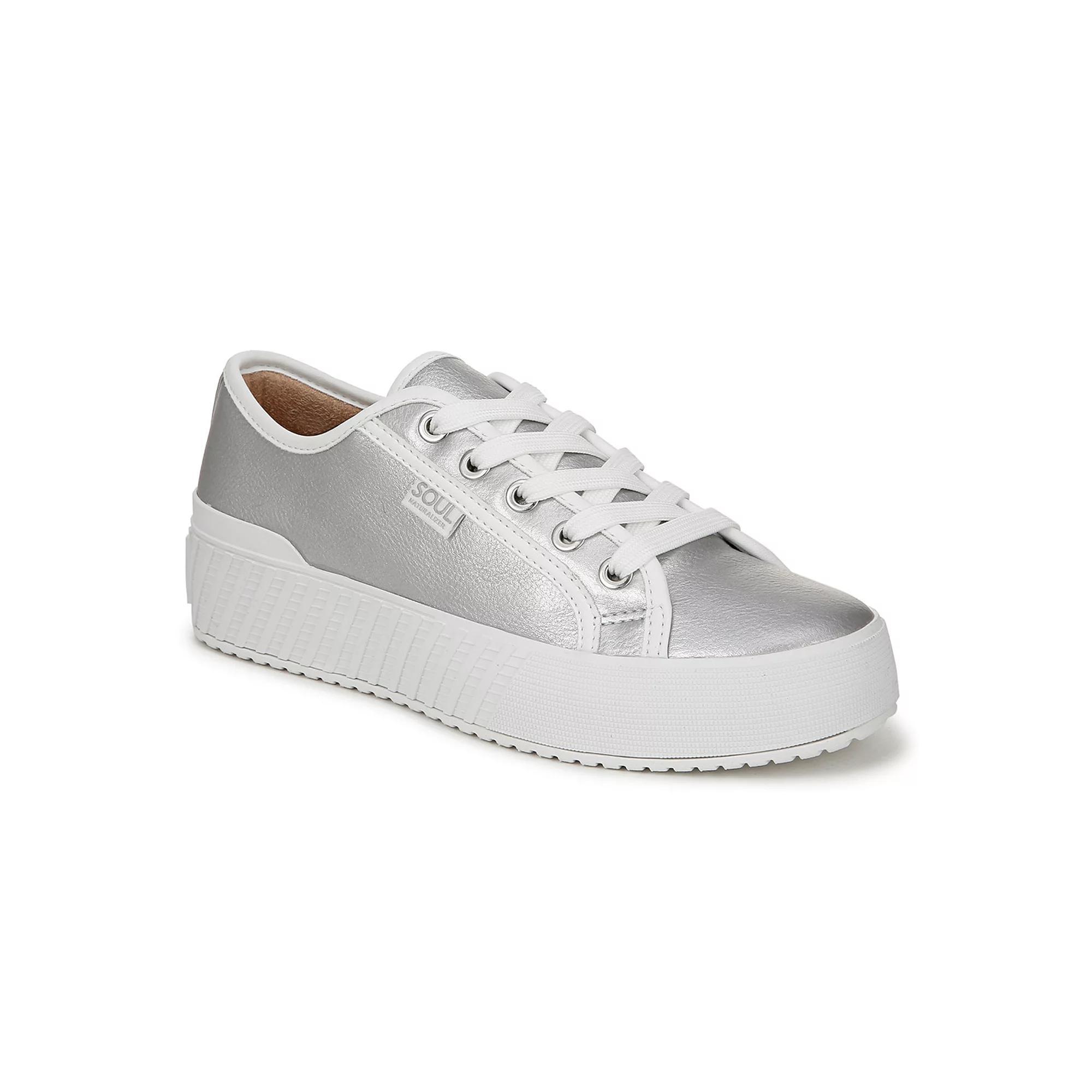 SOUL Naturalizer Iliana Women's Platform Sneakers, Size: 8.5 Wide, Silver Product Image