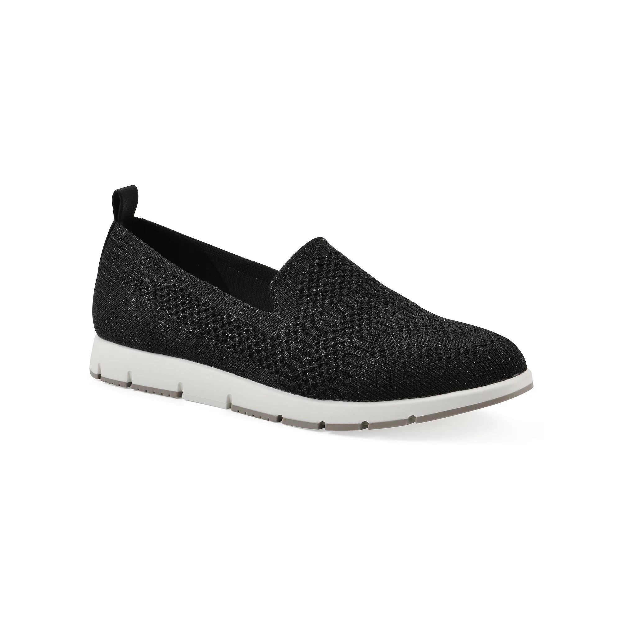 Cliffs by White Mountain Women's Garren Slip-On Shoes, Size: 10, Black Glitter Knit Product Image