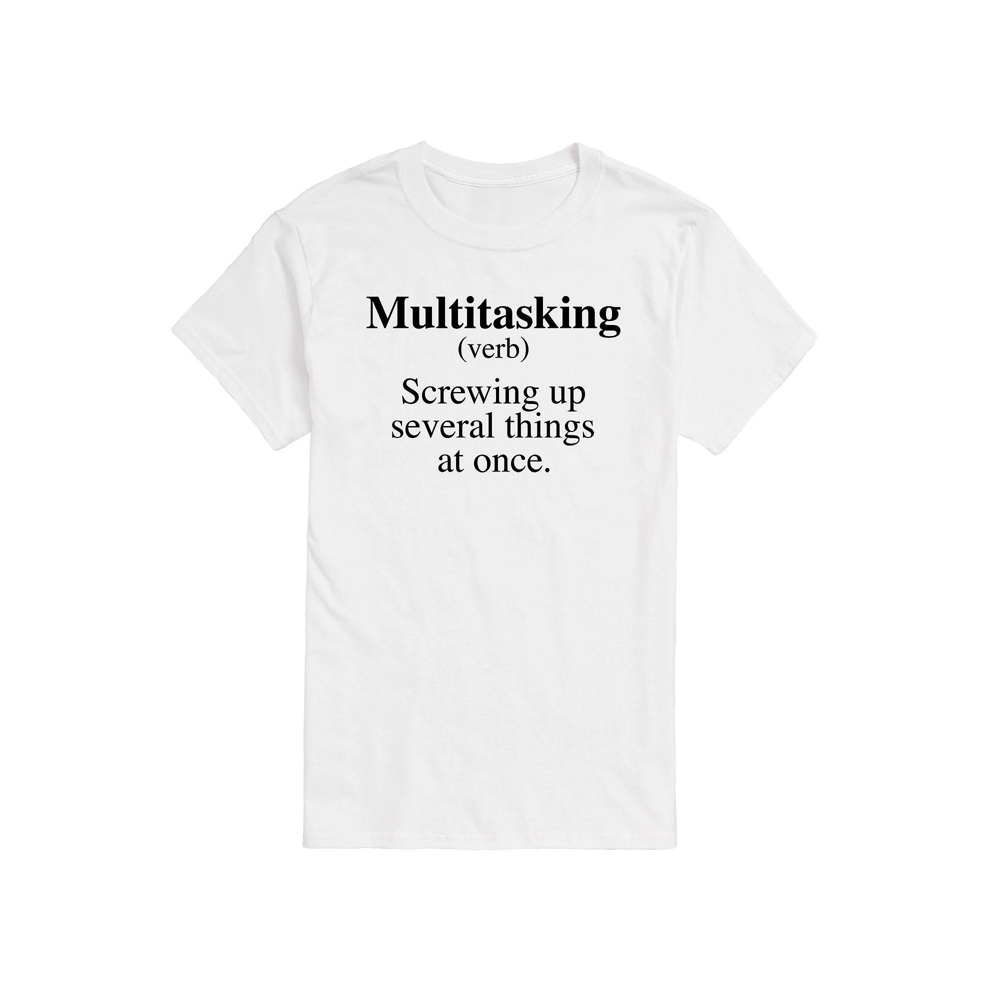 Big & Tall Multitasking Definition Graphic Tee, Mens Product Image
