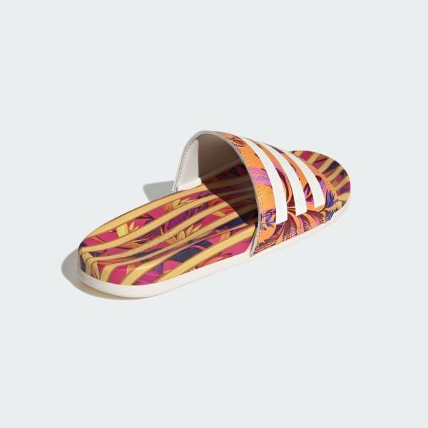 adidas adilette Women's Comfort Swimming Sandals, Size: 11, Bright Orange Product Image
