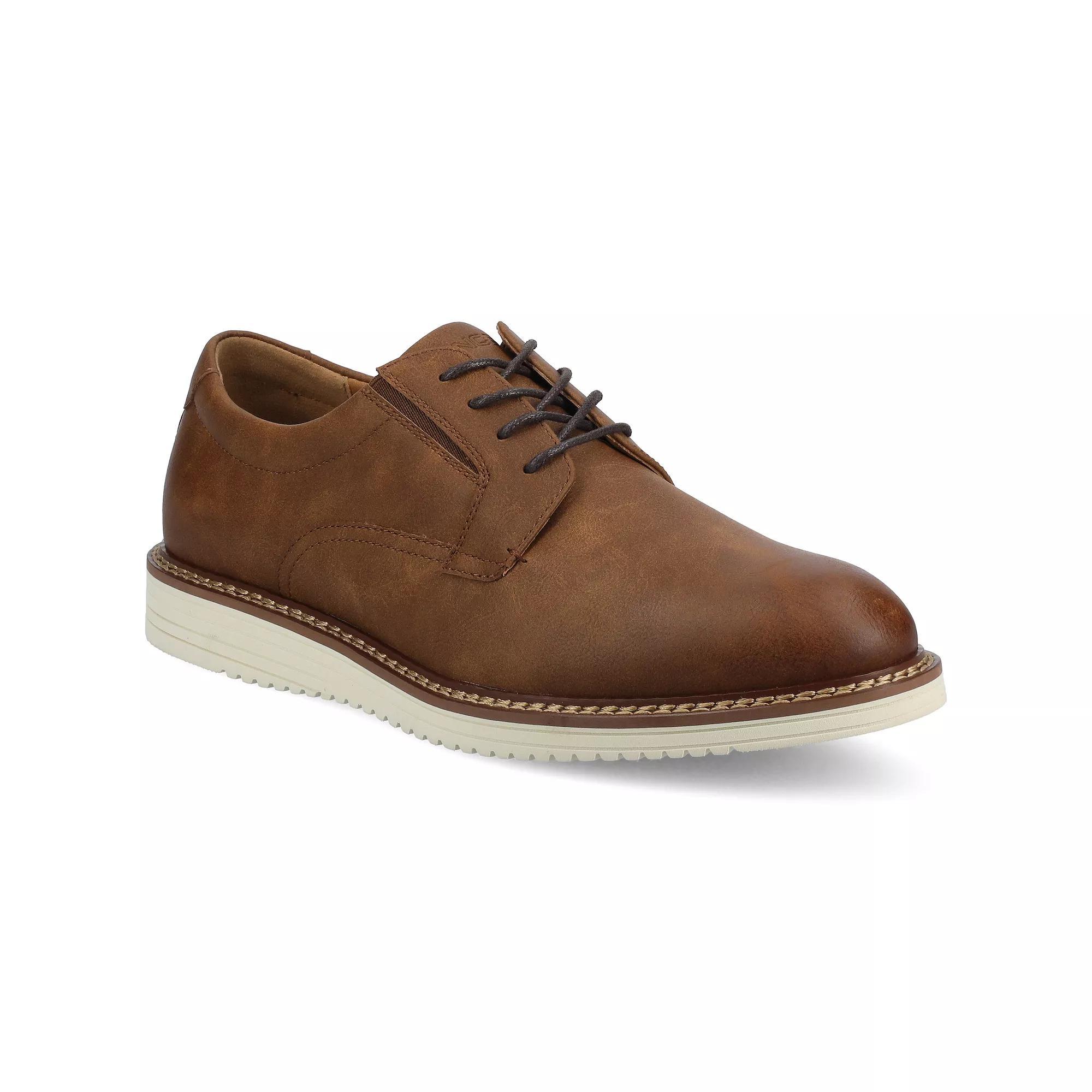 VANCE Killian Mens Flexible Casual Hybrid Dress Shoes in Regular and Wide Brown Product Image