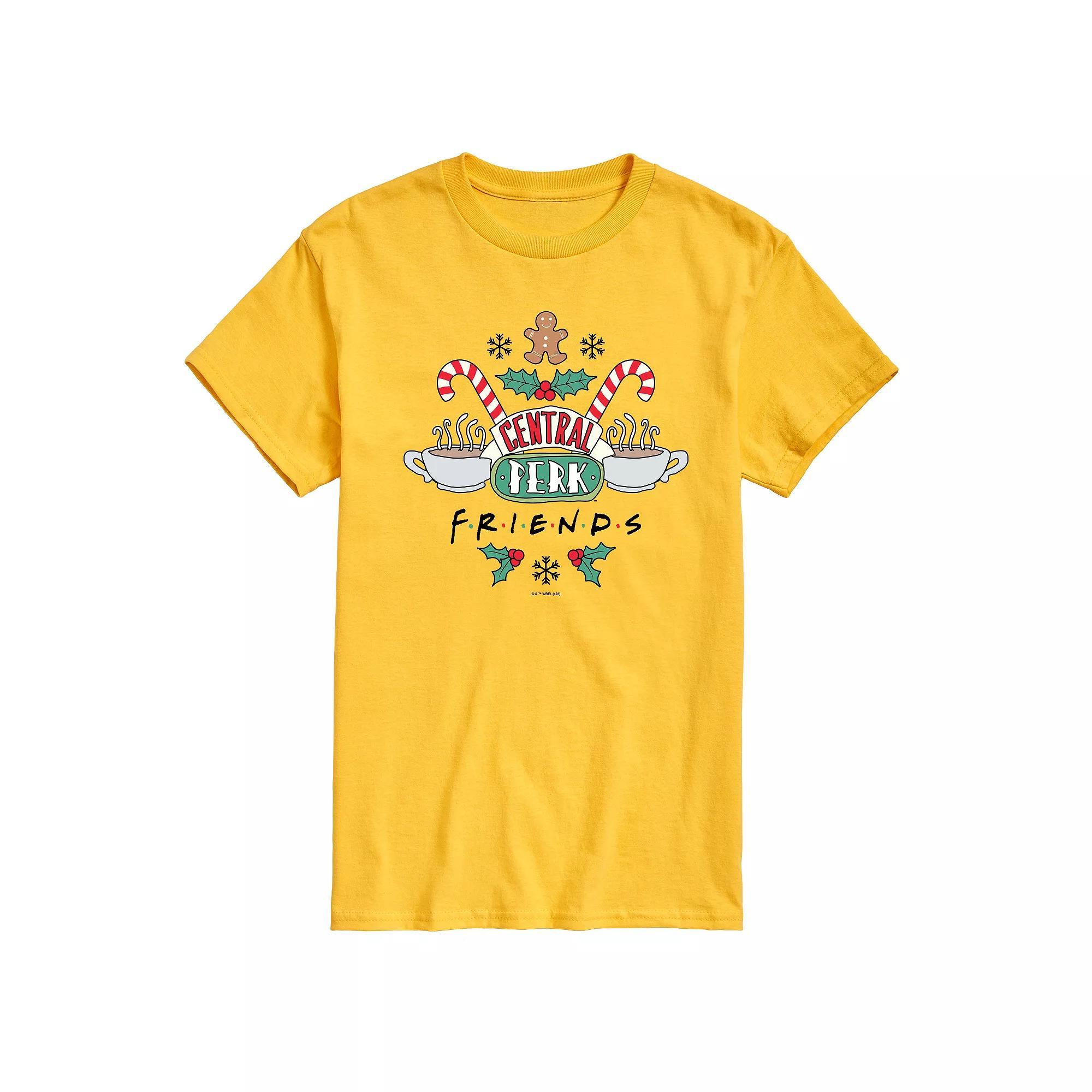 Mens Friends Holiday Central Perk Graphic Tee Product Image
