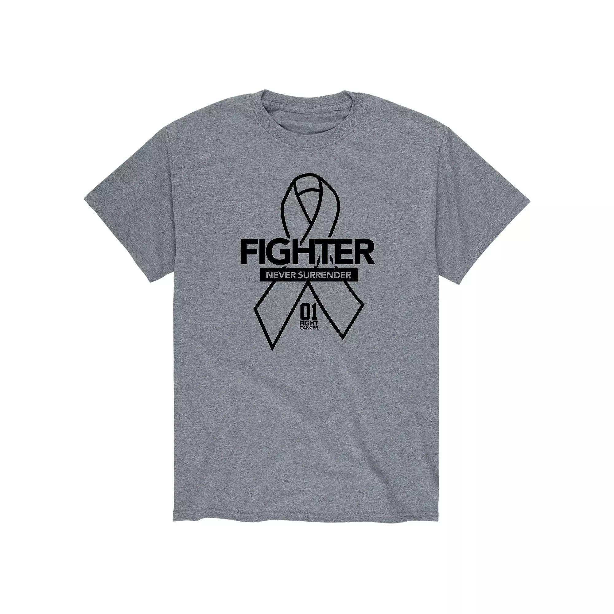 Men's Fighter 01 Tee, Size: Medium, Gray Product Image