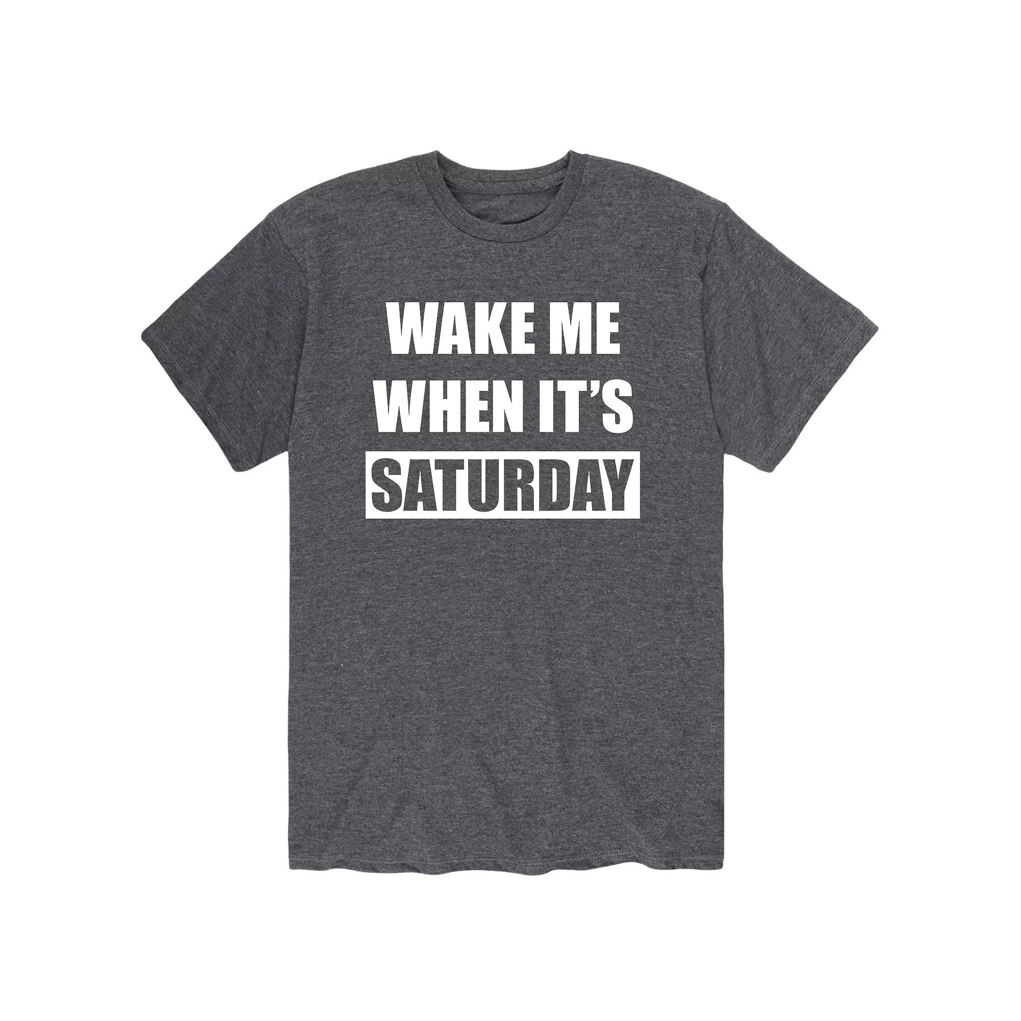 Mens Wake Me Saturday Tee Product Image