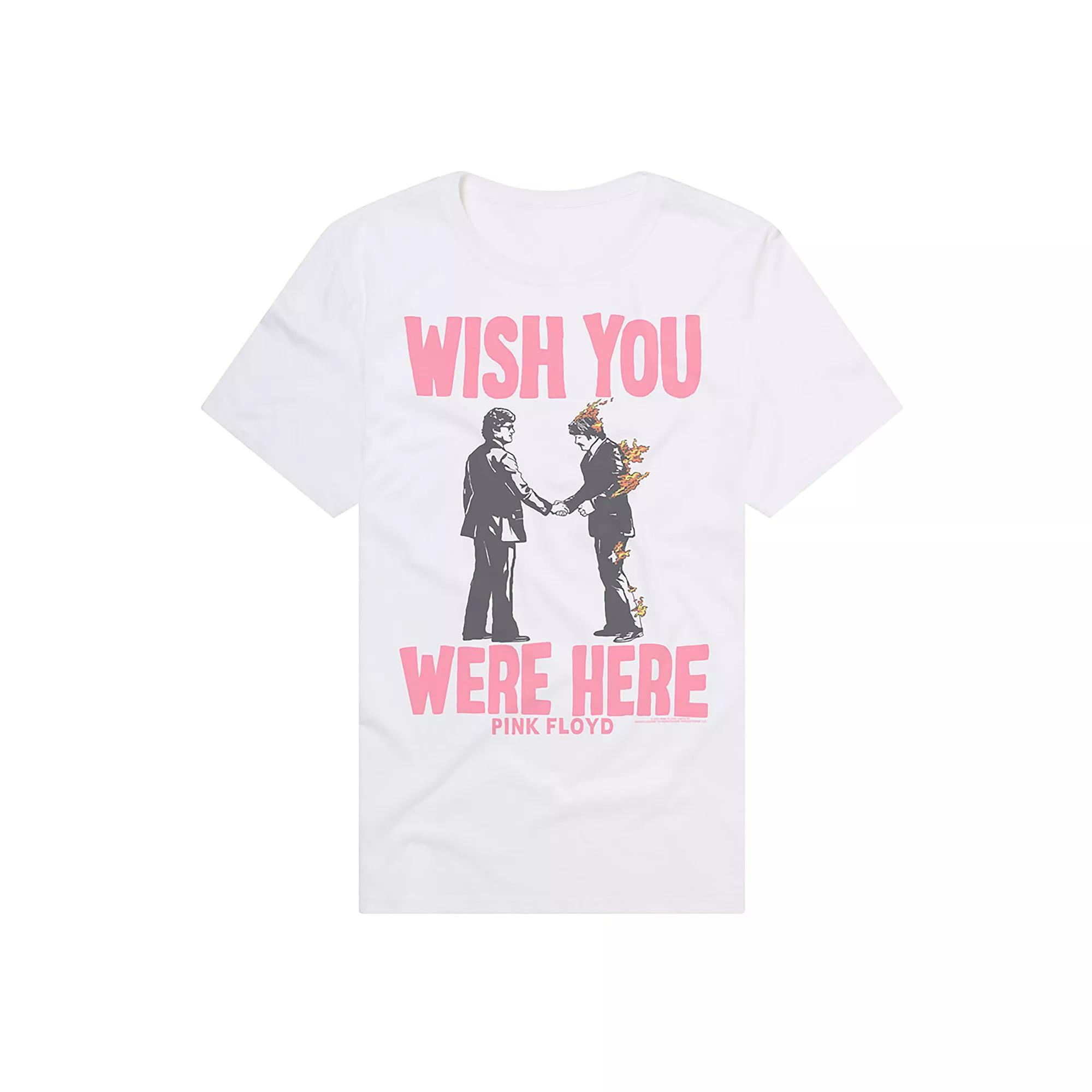 Men's Pink Floyd Wish You Were Here Graphic Tee, Size: Large, White Product Image