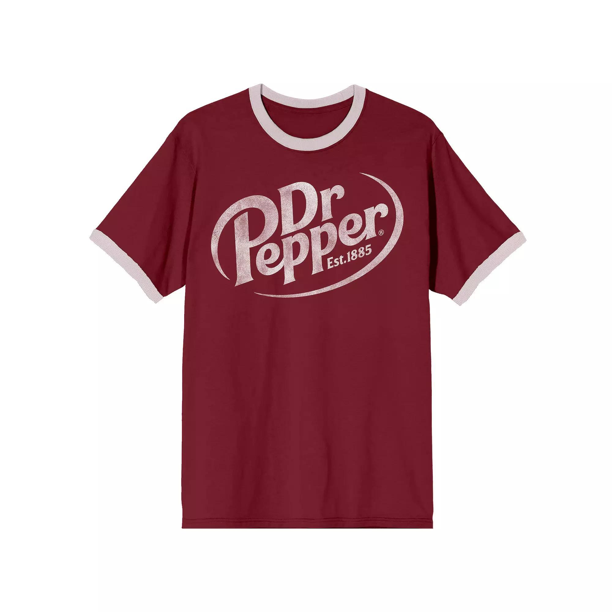 Men's Dr Pepper Logo Short Sleeve Graphic Tee, Size: Small, Red Product Image