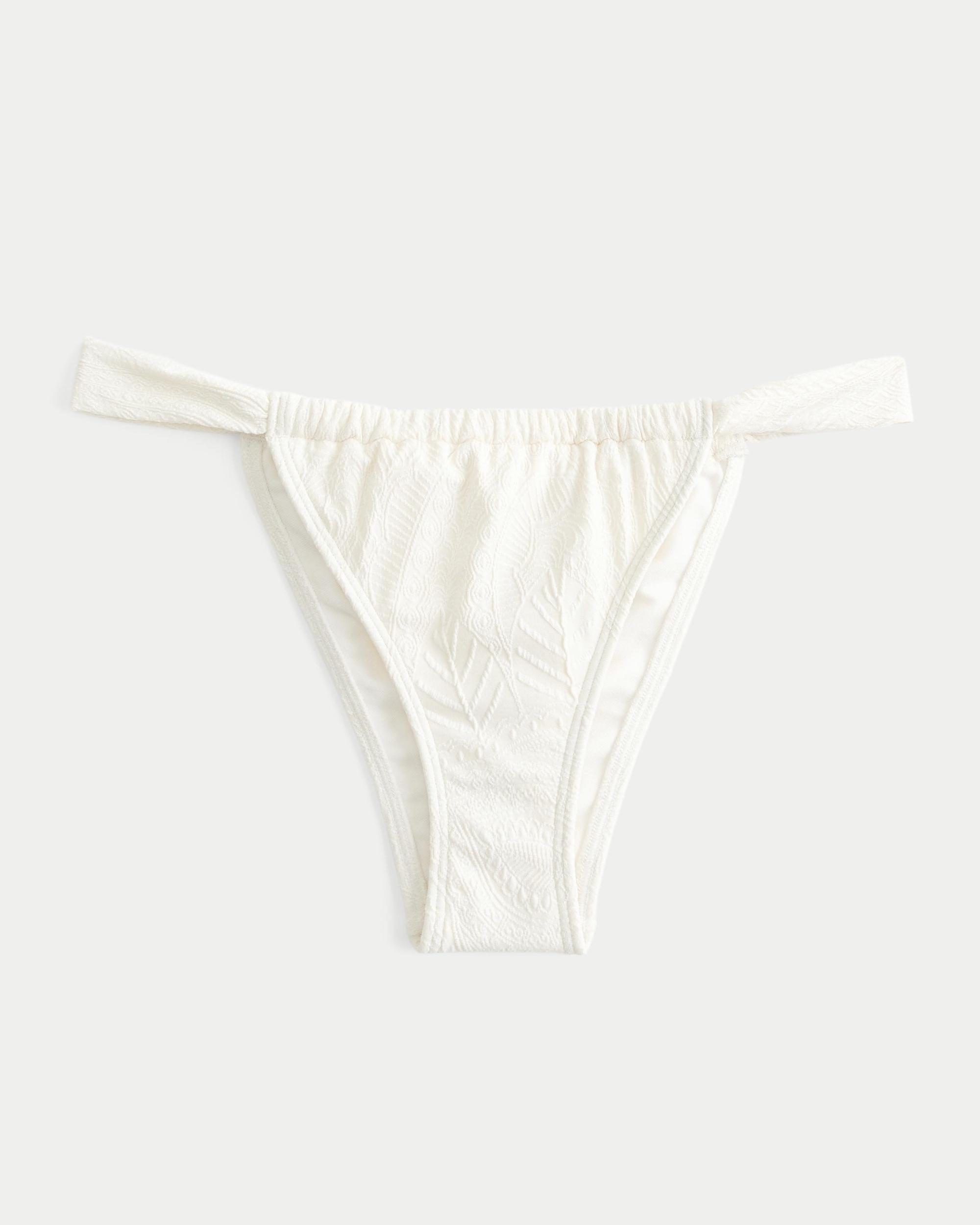 Jacquard Skinny Strap Cheekiest Bikini Bottom Product Image