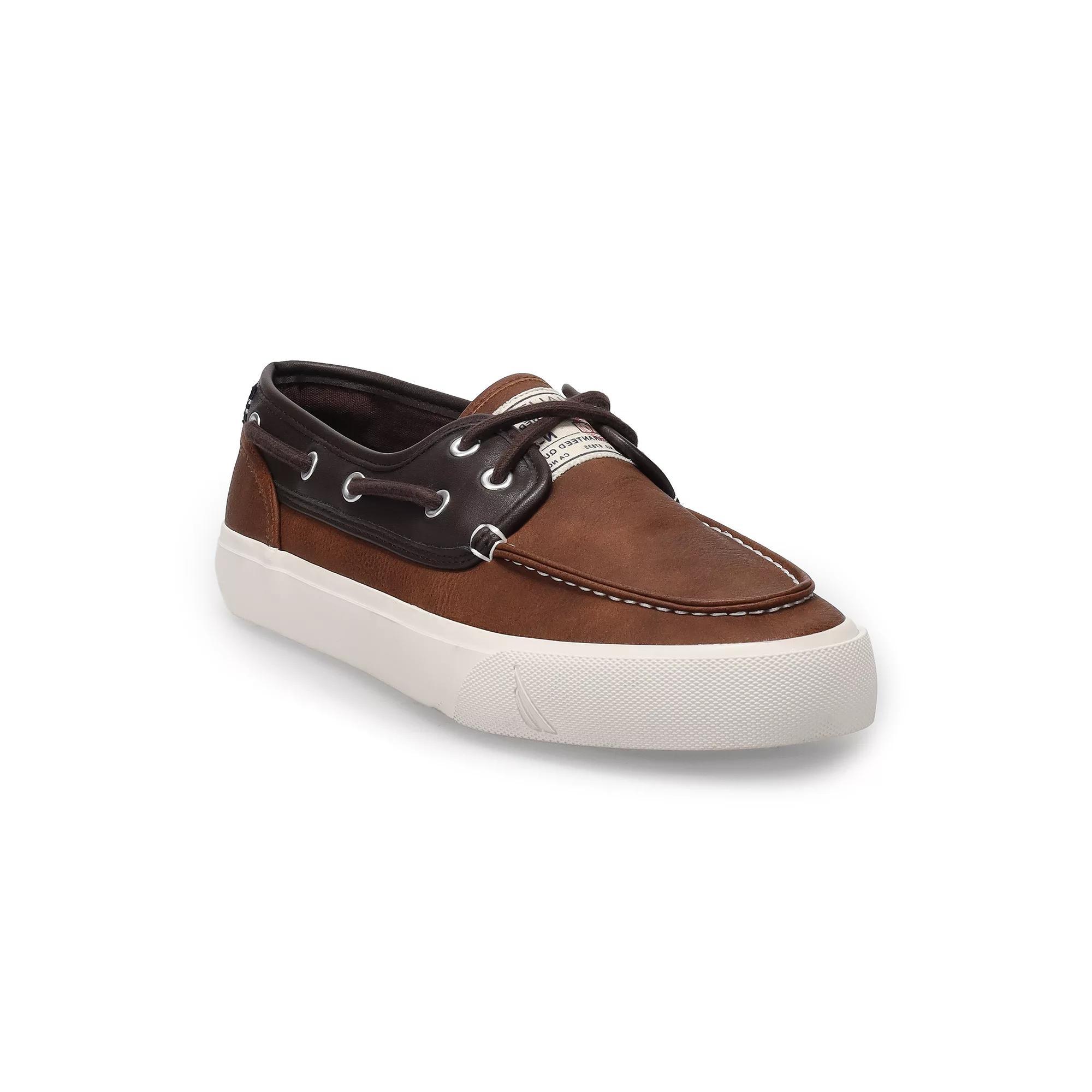 Nautica Men's Spinmaker Boat Shoes, Size: 10.5, Brown Product Image