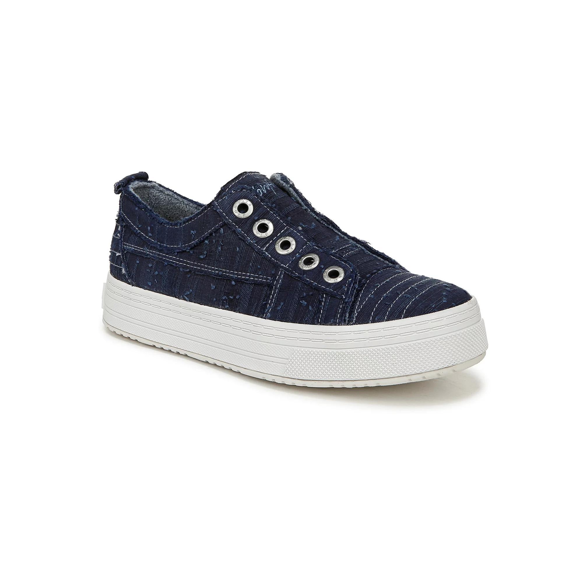 Blowfish Malibu Super Play Womens Slip-on Sneakers Blue Washed Product Image