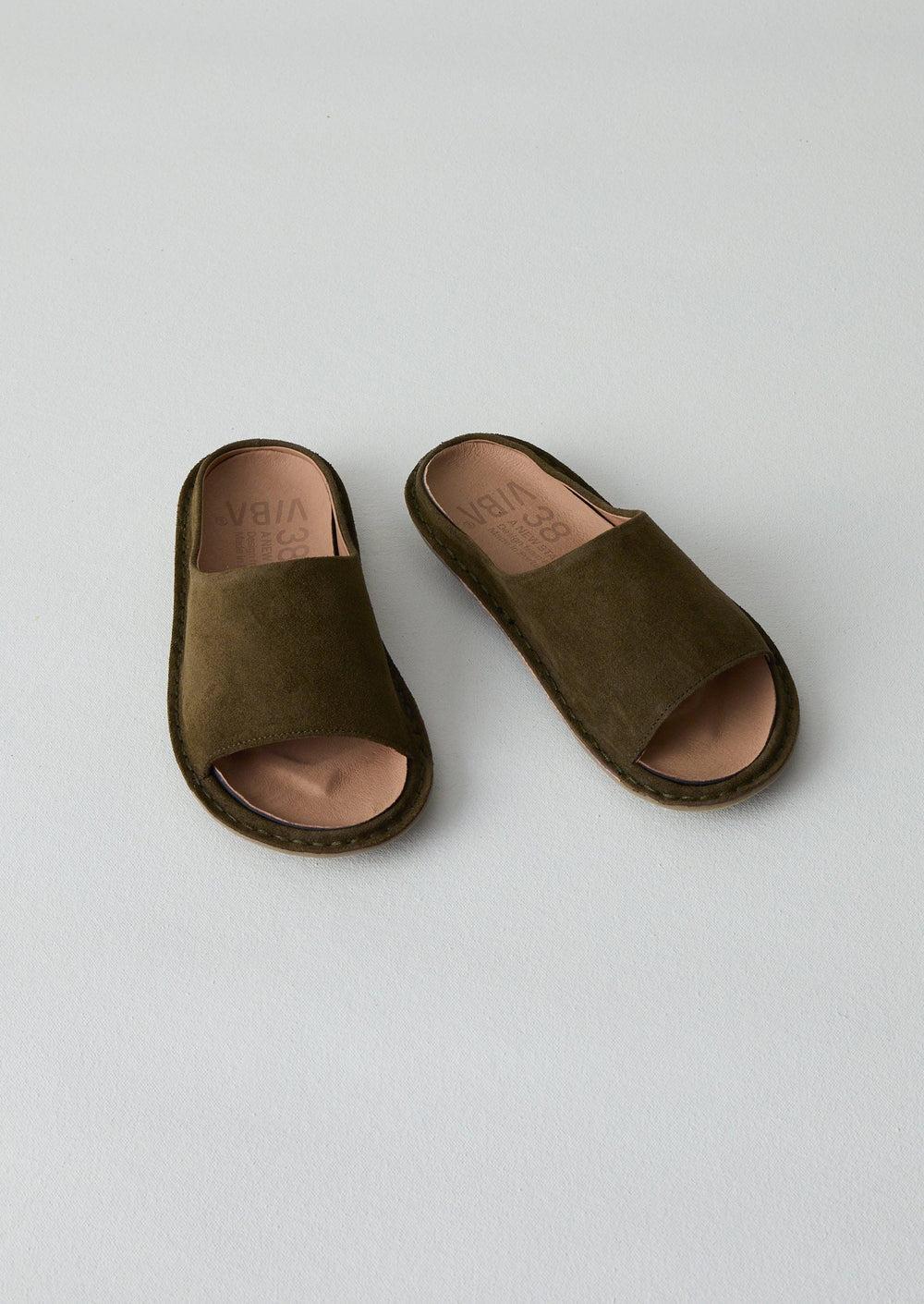 Vibae Open Toe Sandals | Olive Product Image