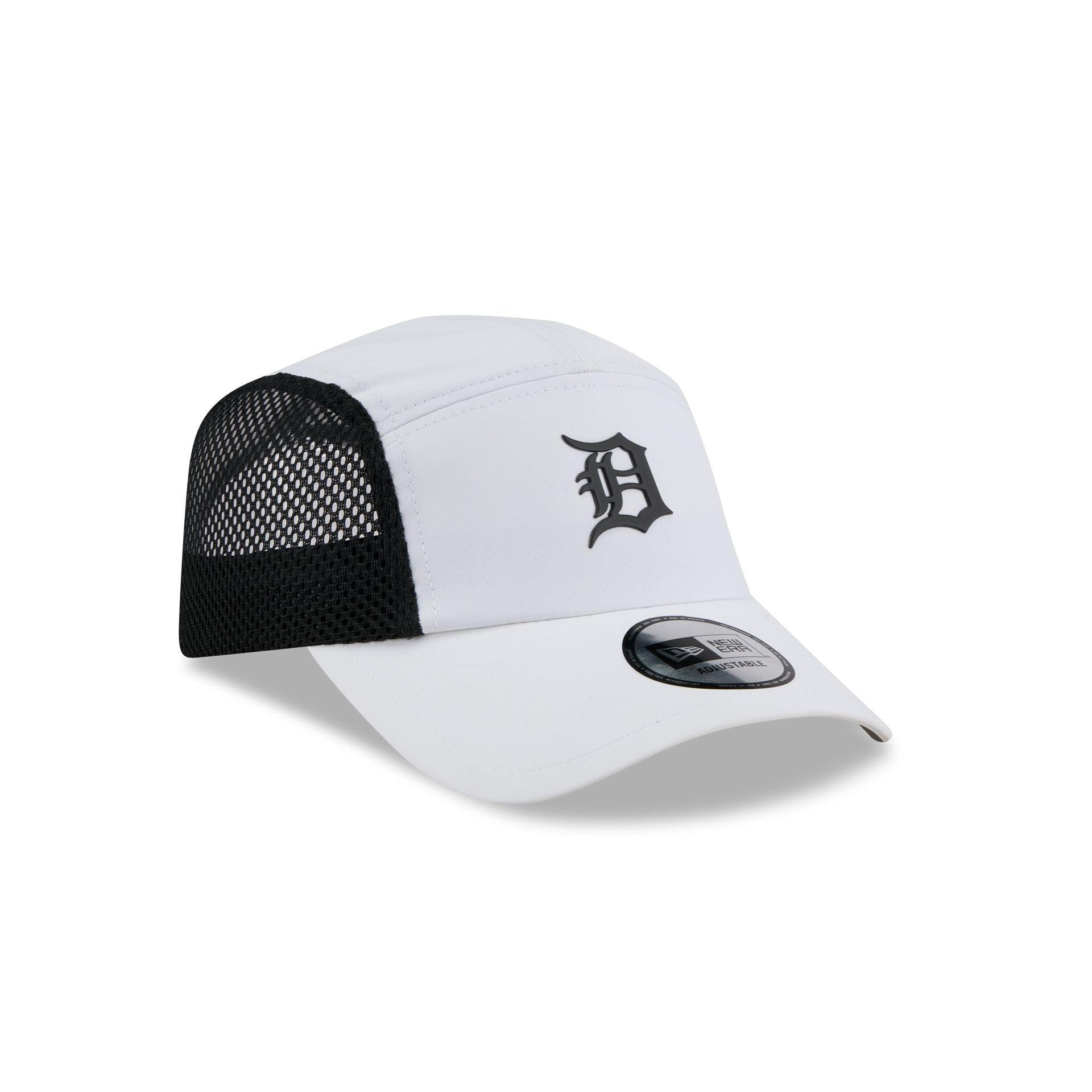 Detroit Tigers White Poly Runner Adjustable Hat Male Product Image