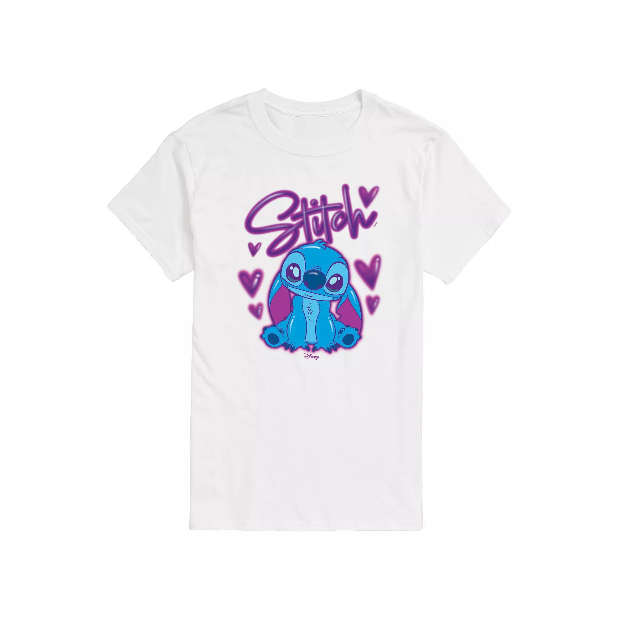 Disneys Lilo & Stitch Big & Tall Airbrush Stitch Graphic Tee, Mens Product Image