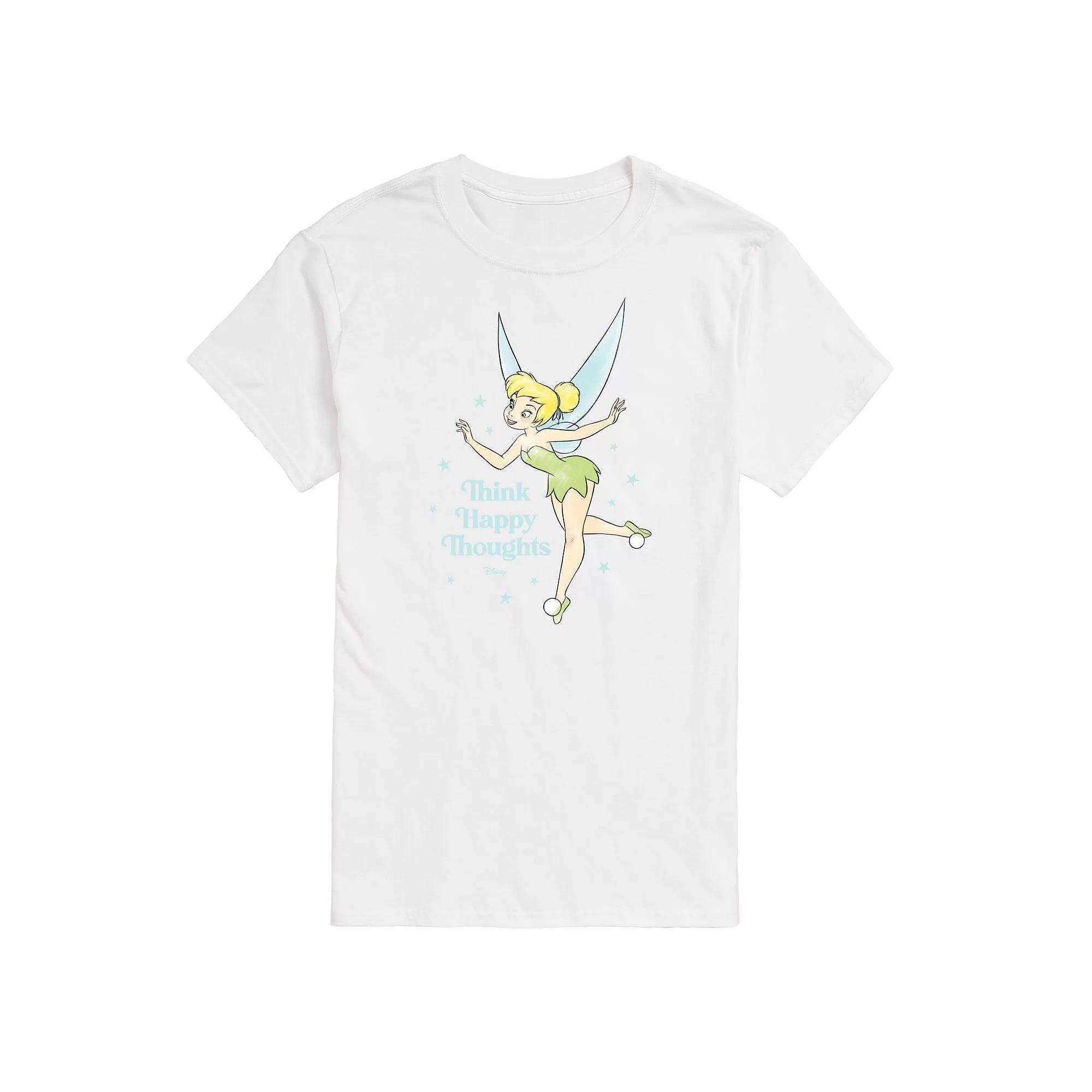 Disney's Tinker Bell Big & Tall Happy Thoughts Graphic Tee, Men's, Size: 3XL Tall, Blue Product Image