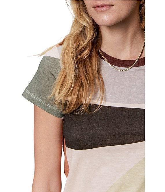 Sanctuary The Perfect Tee Aura Crew Neck Short Sleeve Top Product Image