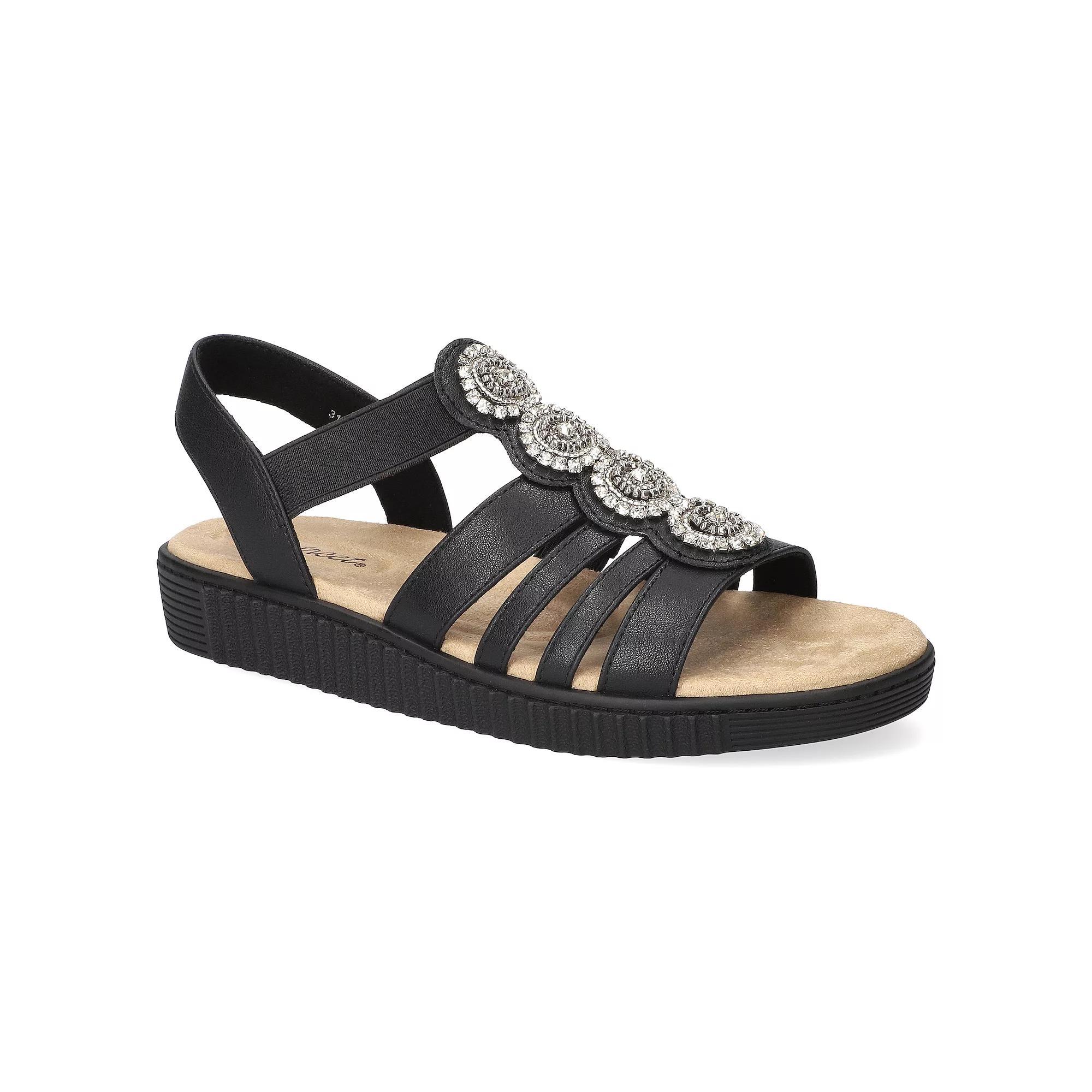 Easy Street Samira Women's Ornamented Platform Sandals, Size: 9.5, Black Product Image