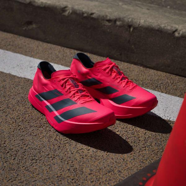 adidas Adizero Adios Pro 4 Shoes Lucid Red 9.5 Mens Product Image