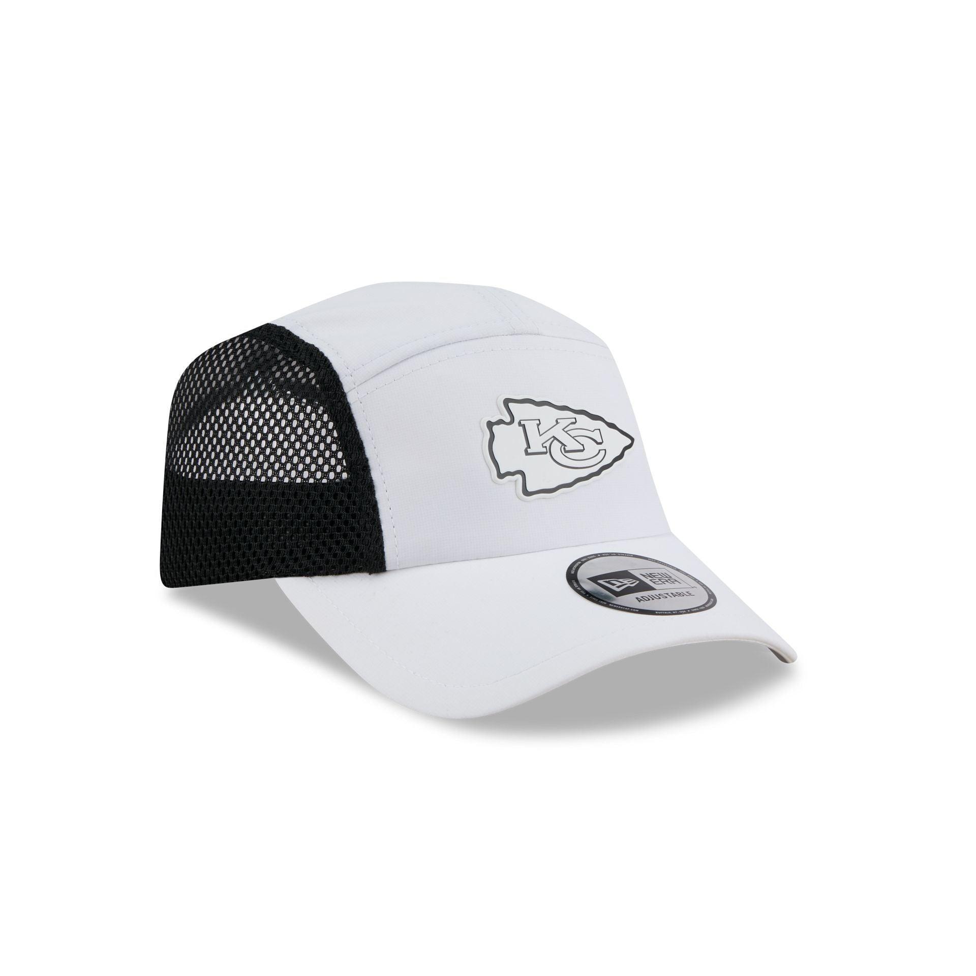 Kansas City Chiefs White Poly Runner Adjustable Hat Male Product Image