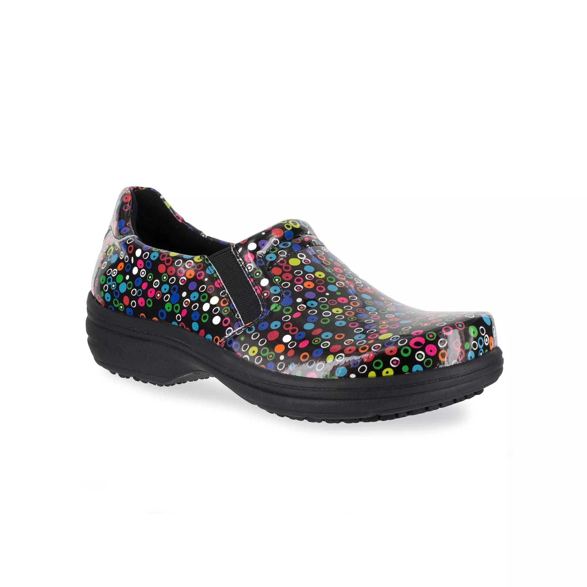 Easy Works by Easy Street Bind Women's Work Shoes, Size: 12 Wide, Black Team Dot Product Image
