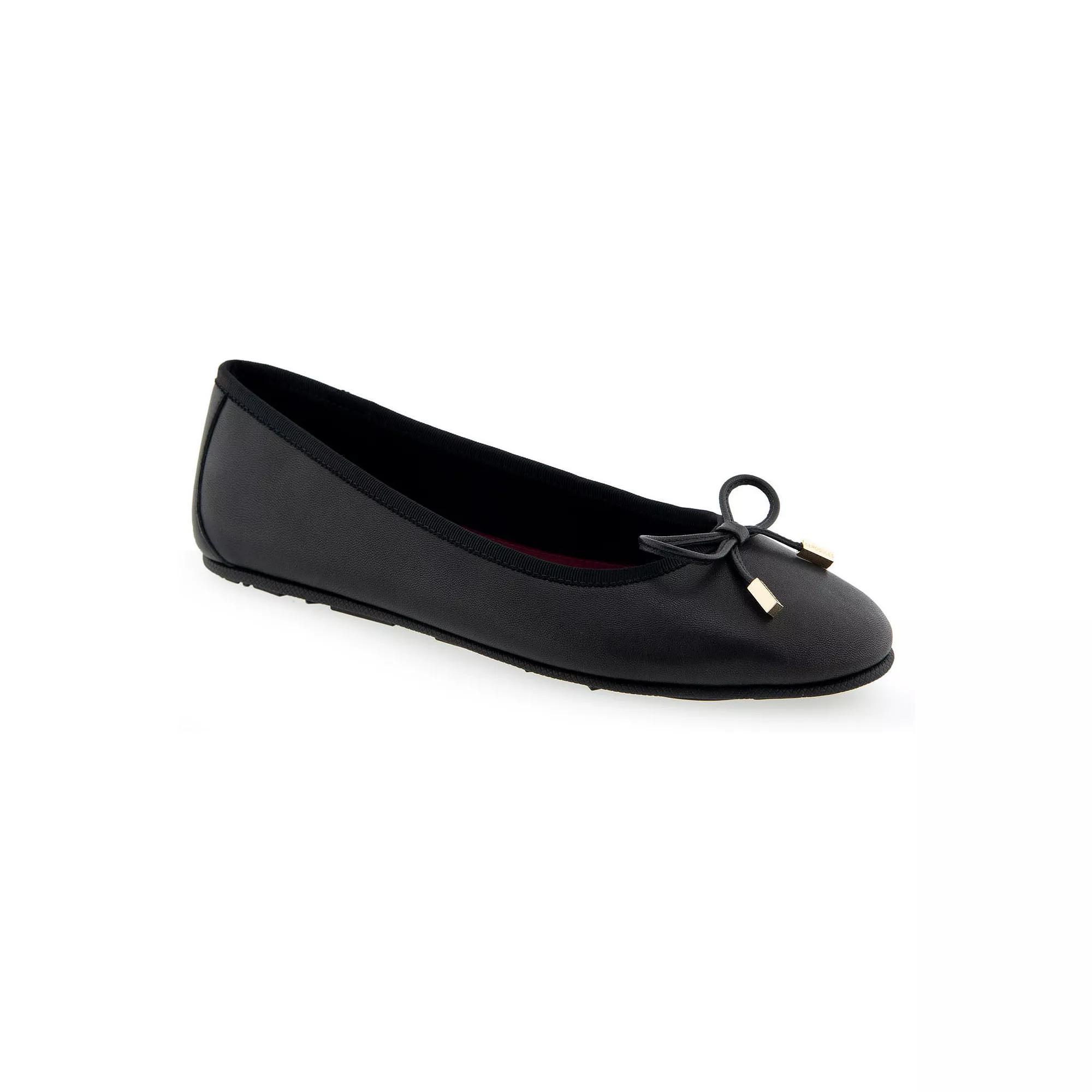 Aerosoles Pia Womens Metallic Leather Ballet Flats Product Image