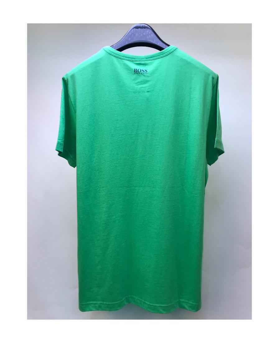 HUGO BOSS Round-necked T-shirt In Green Product Image