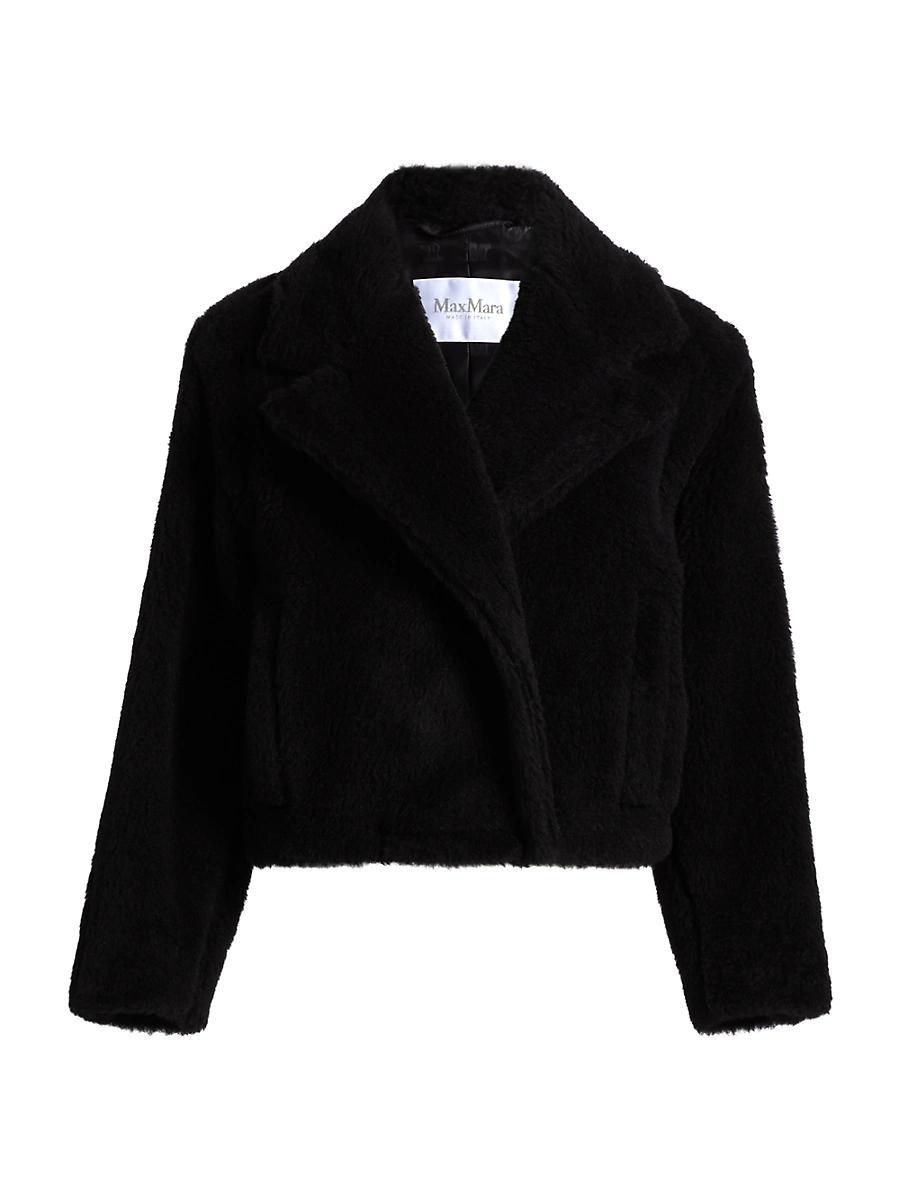 Womens Alpaca & Wool Short Coat Product Image