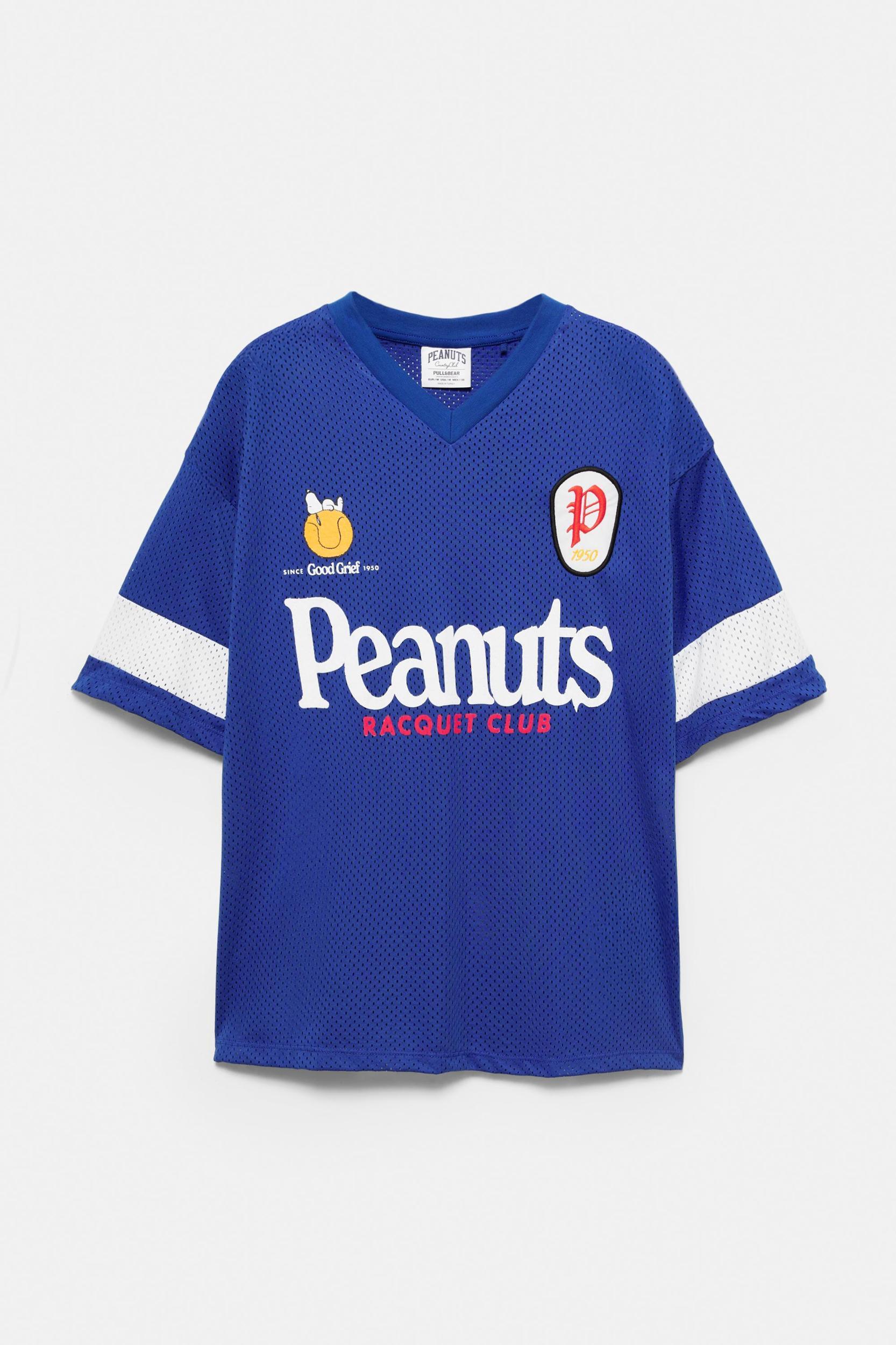 Blue Mesh Snoopy T-shirt Product Image