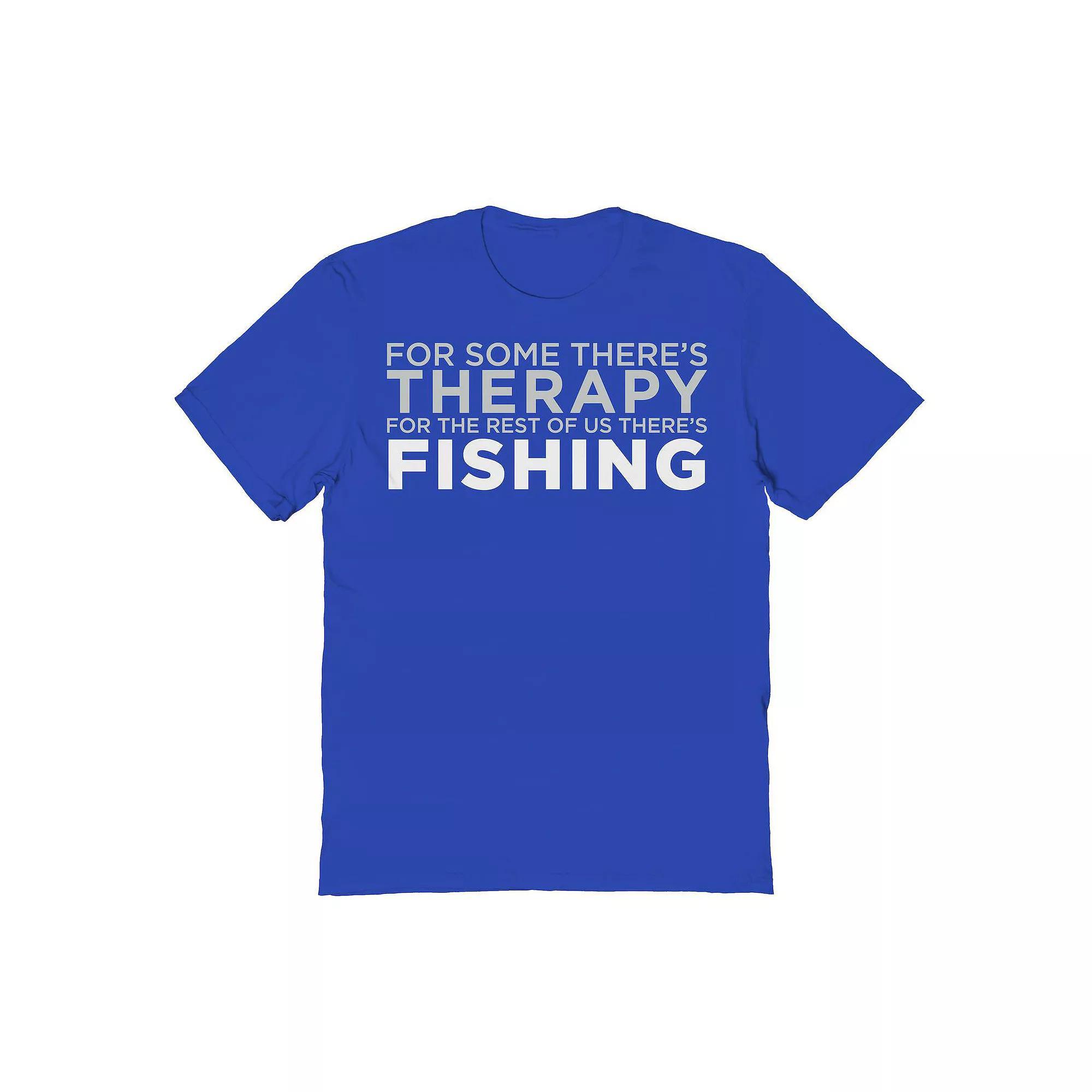 Men's Duke & Sons Fishing Therapy Graphic Tee, Size: XL, Royal Product Image