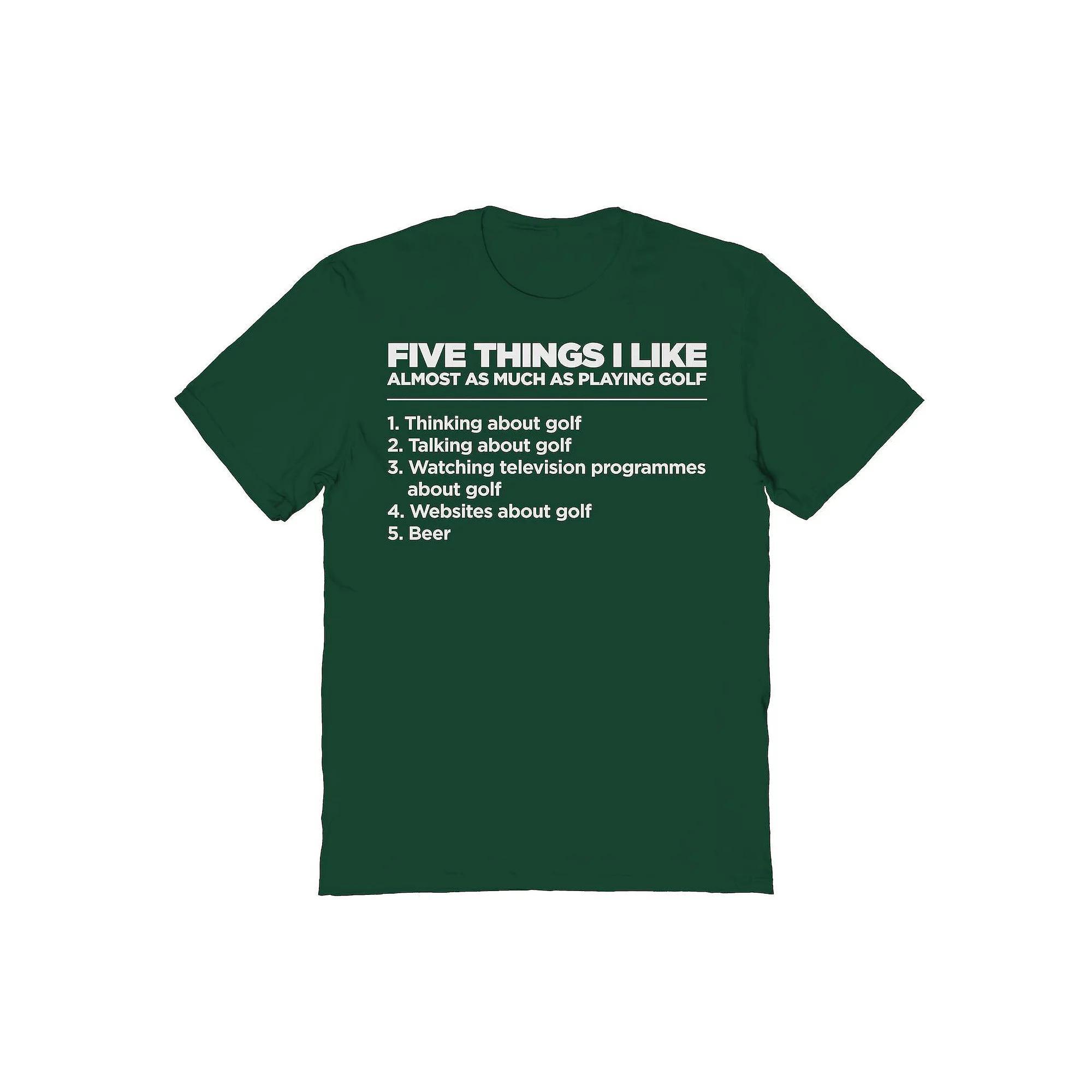 Men's Duke & Sons Five Things Golf 2 Graphic Tee, Size: Small, Green Green Product Image