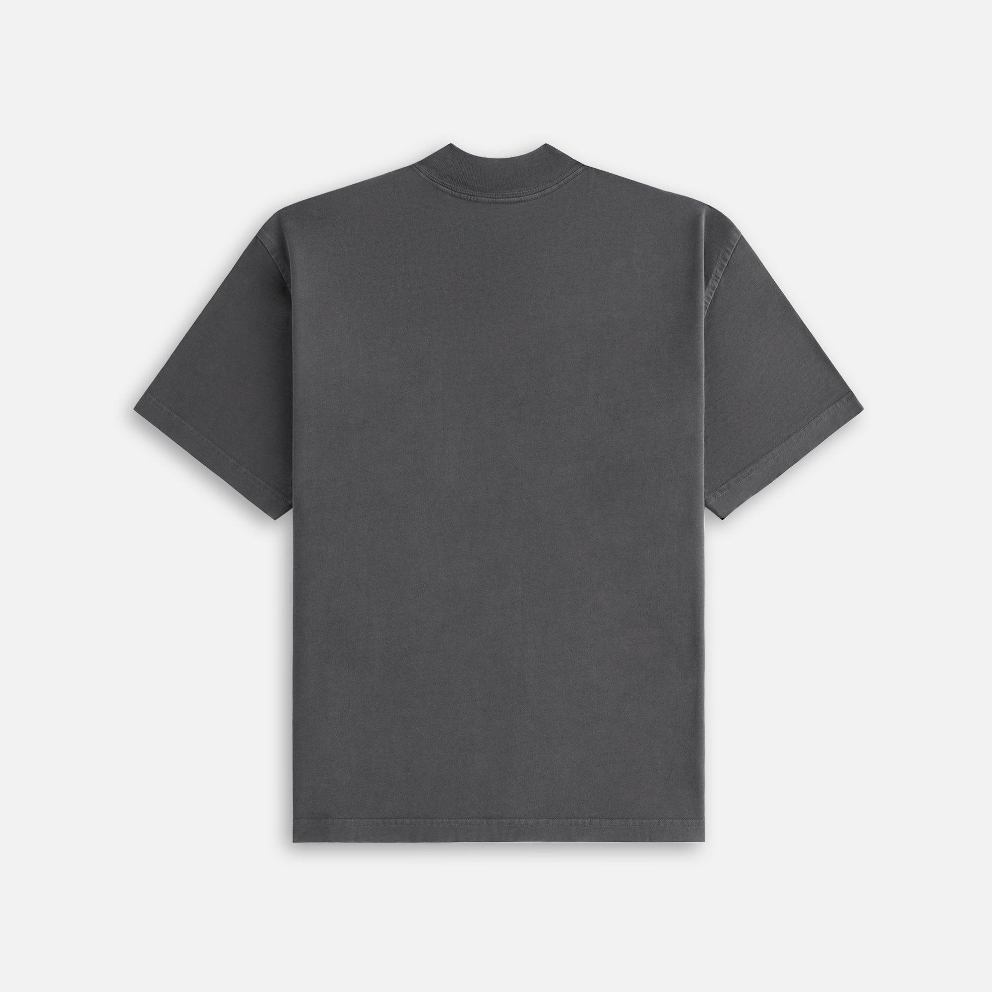 Kith Women Mock Neck Vintage Sueded Tee - Black Female Product Image