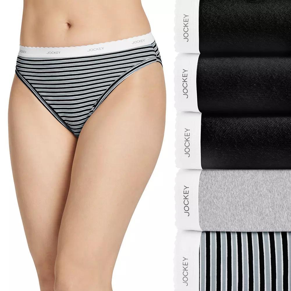 Womens Jockey Classic 5-Pack Cotton French-Cut Panty Set 1744 Product Image