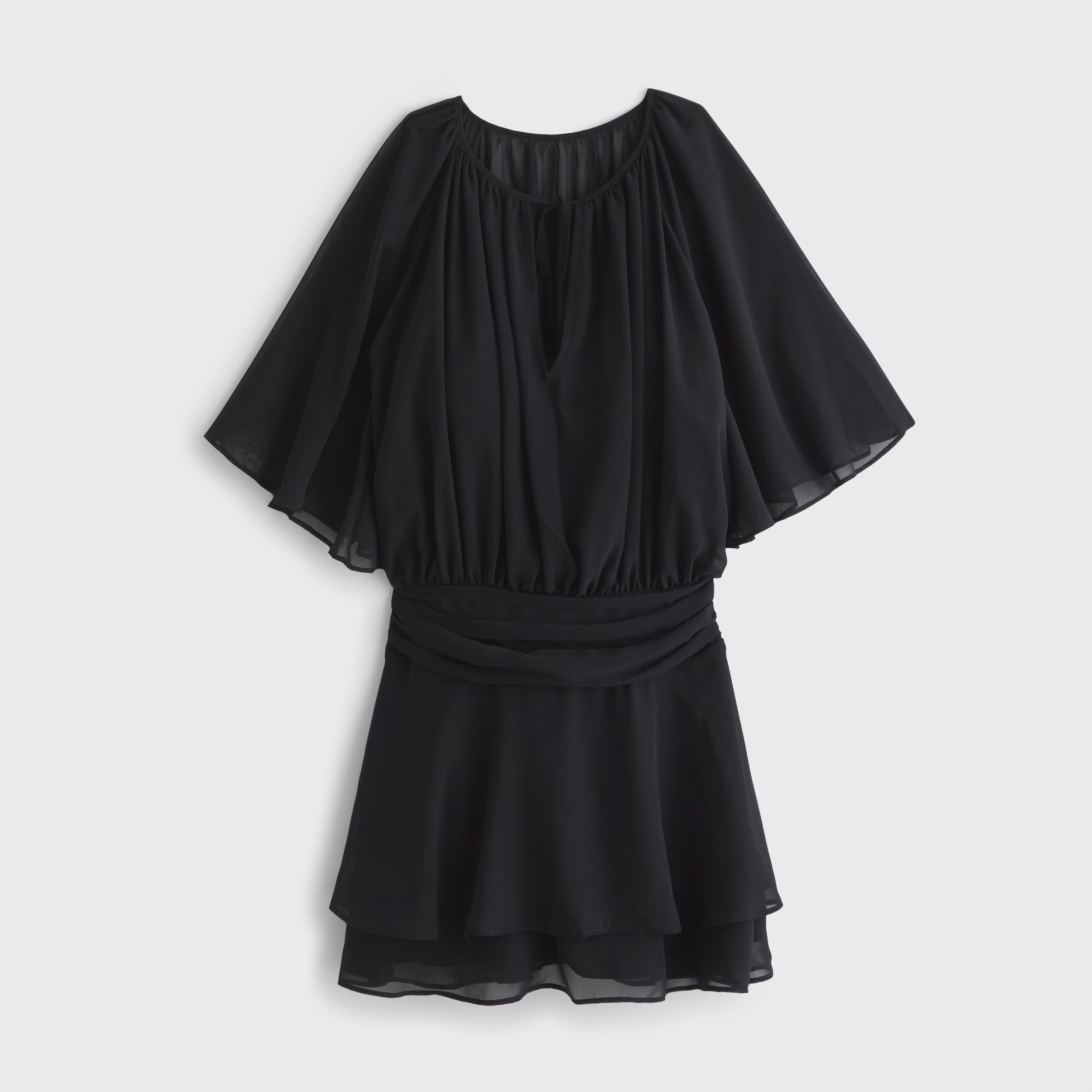 Angel Sleeve Sheer Mini Dress Product Image