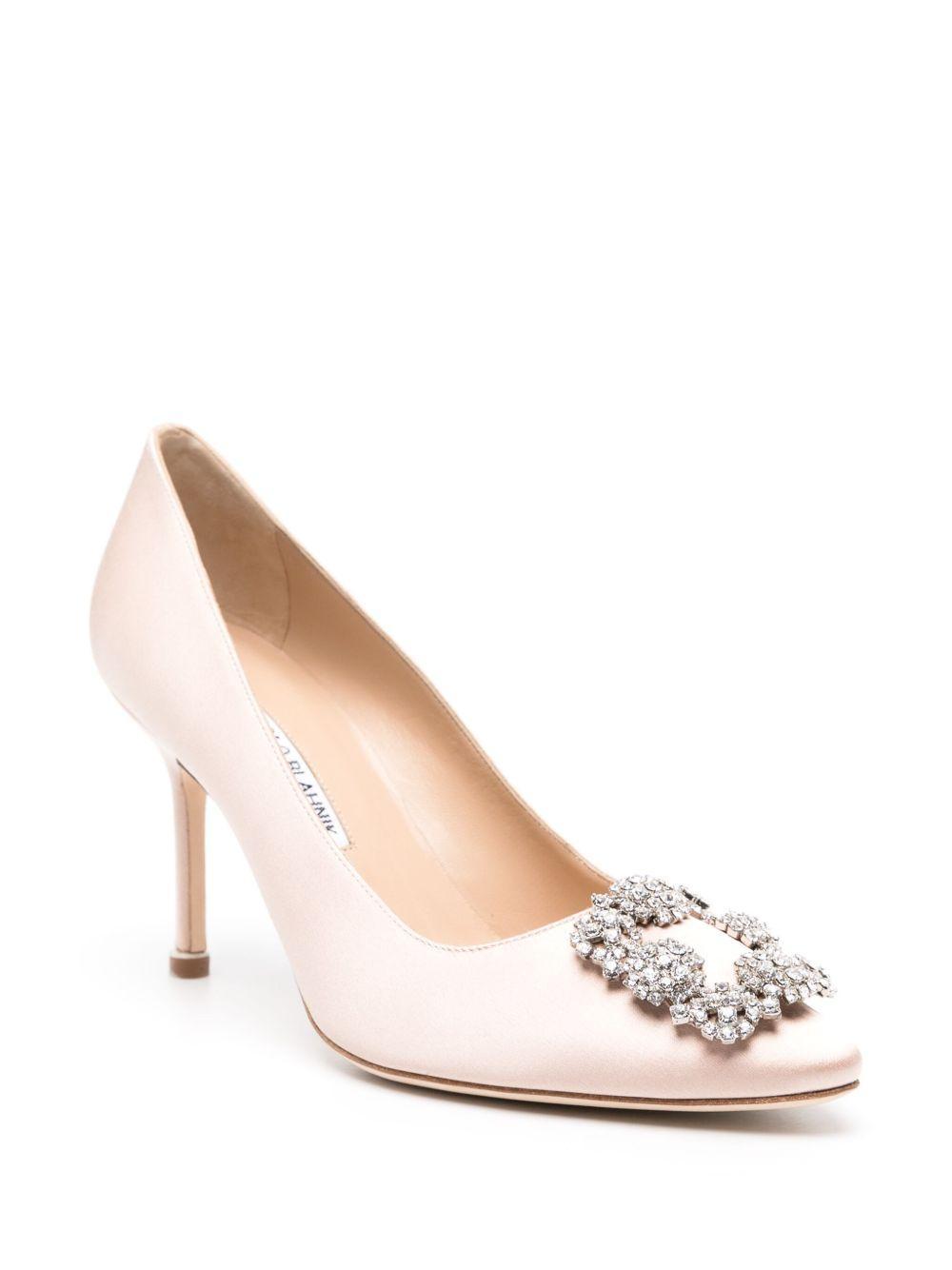 Hangisi 90mm satin pumps Product Image