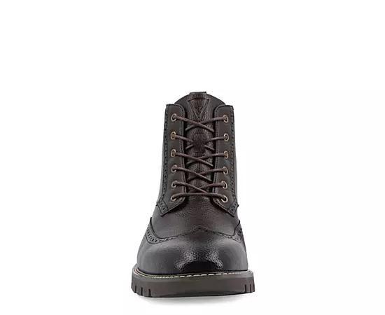 VANCE Bowman Tru Comfort Foam Men's Wingtip Ankle Boots, Size: 10.5, Black Product Image