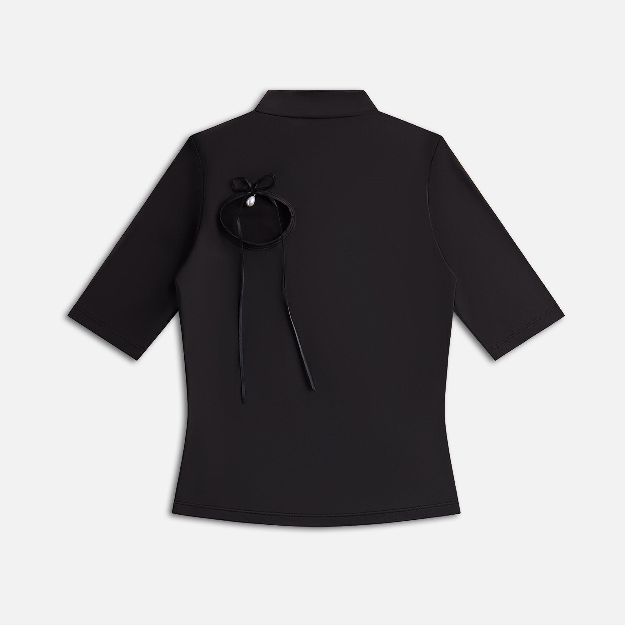 Sandy Liang Lillian Top - Black Female Product Image