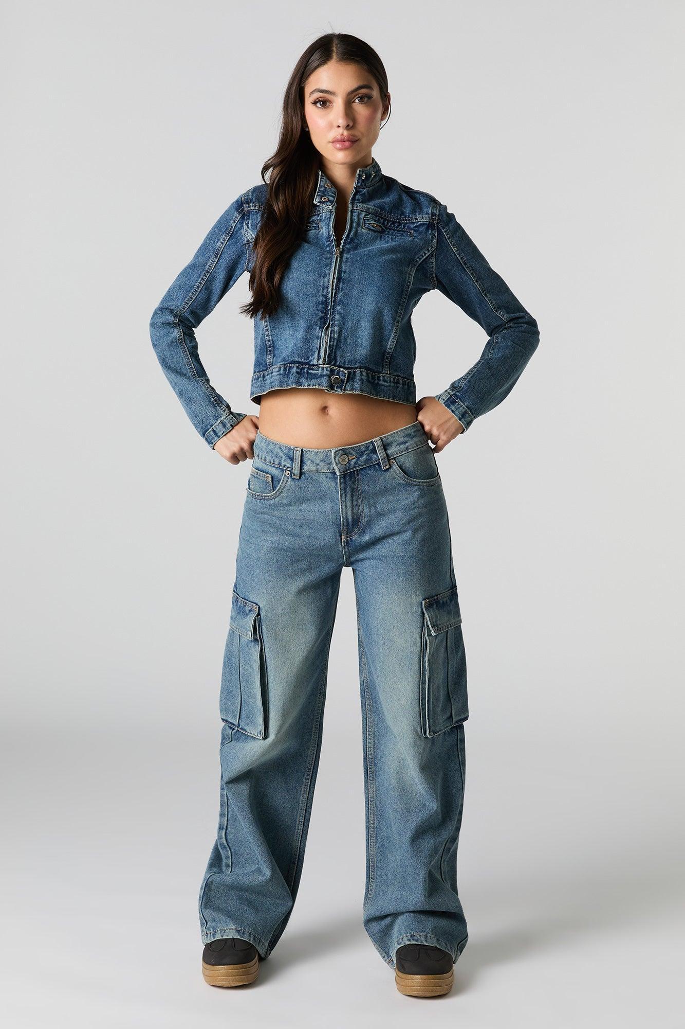 Wide Leg Cargo Jean Female Product Image