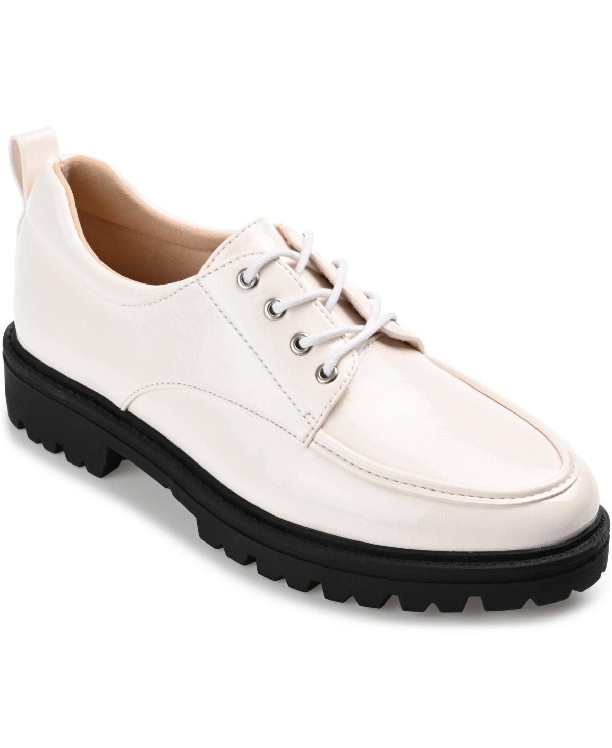 Journee Womens Tru Comfort Foam Zina Oxford Shoes Ivory Product Image